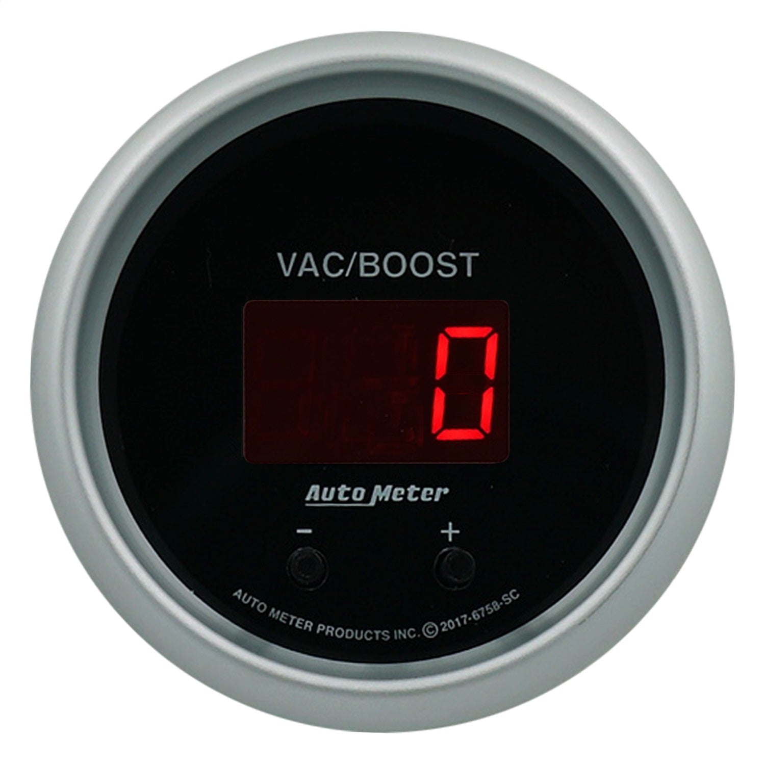 2-1/16" TWO CHANNEL VAC/BOOST / FLUID PRESSURE, SELECTABLE SCALE PSI / BAR, SPORT-COMP ELITE DIGITAL