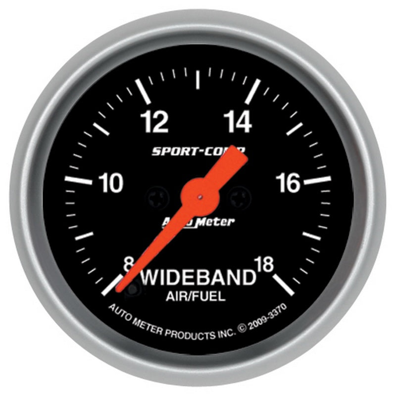 2-1/16" WIDEBAND AIR/FUEL RATIO, ANALOG, 8:1-18:1 AFR, SPORT-COMP