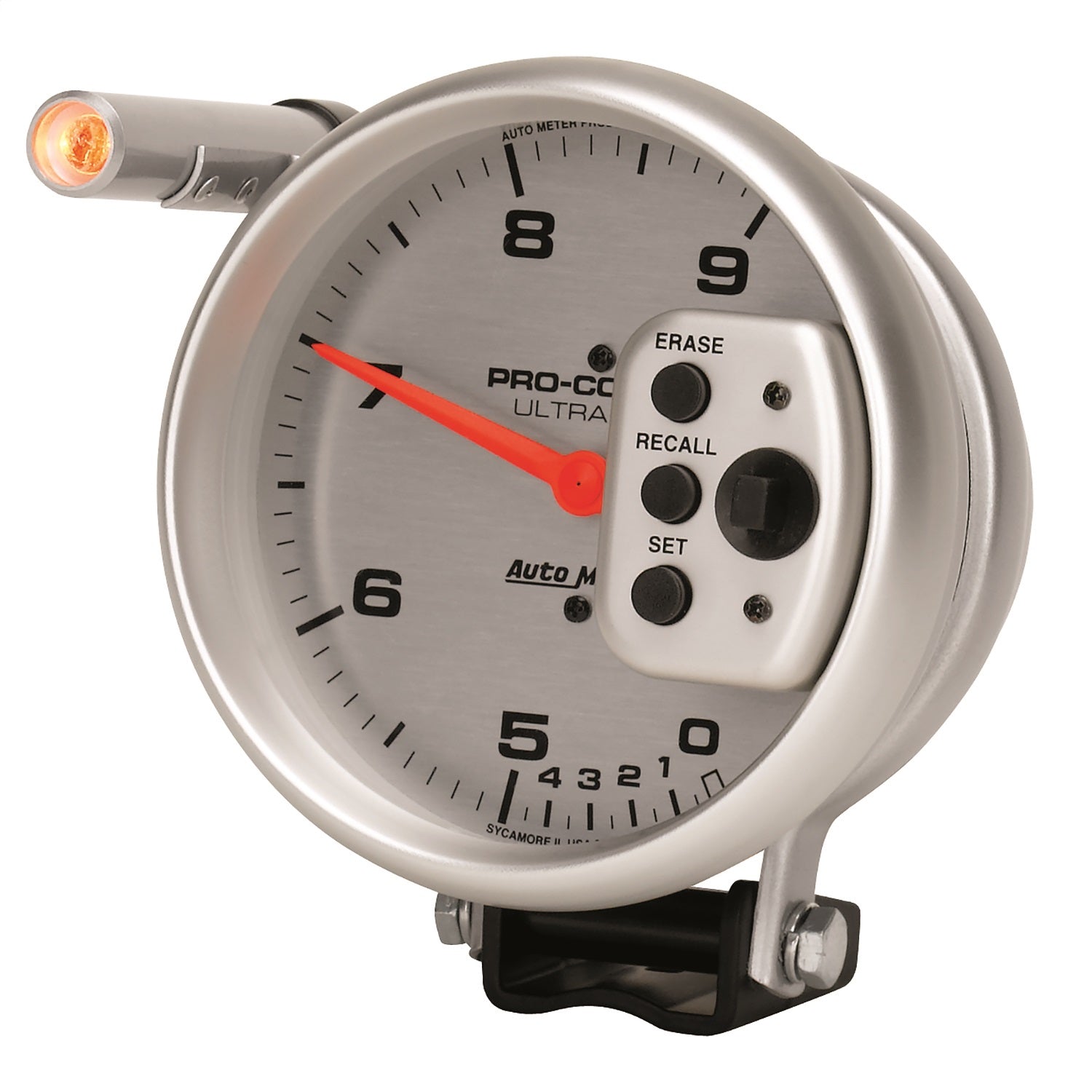 5" TACHOMETER, 0-9000 RPM, PEDESTAL W/ QUICK LITE, DUAL RANGE W/PEAK MEMORY, ULTRA-LITE