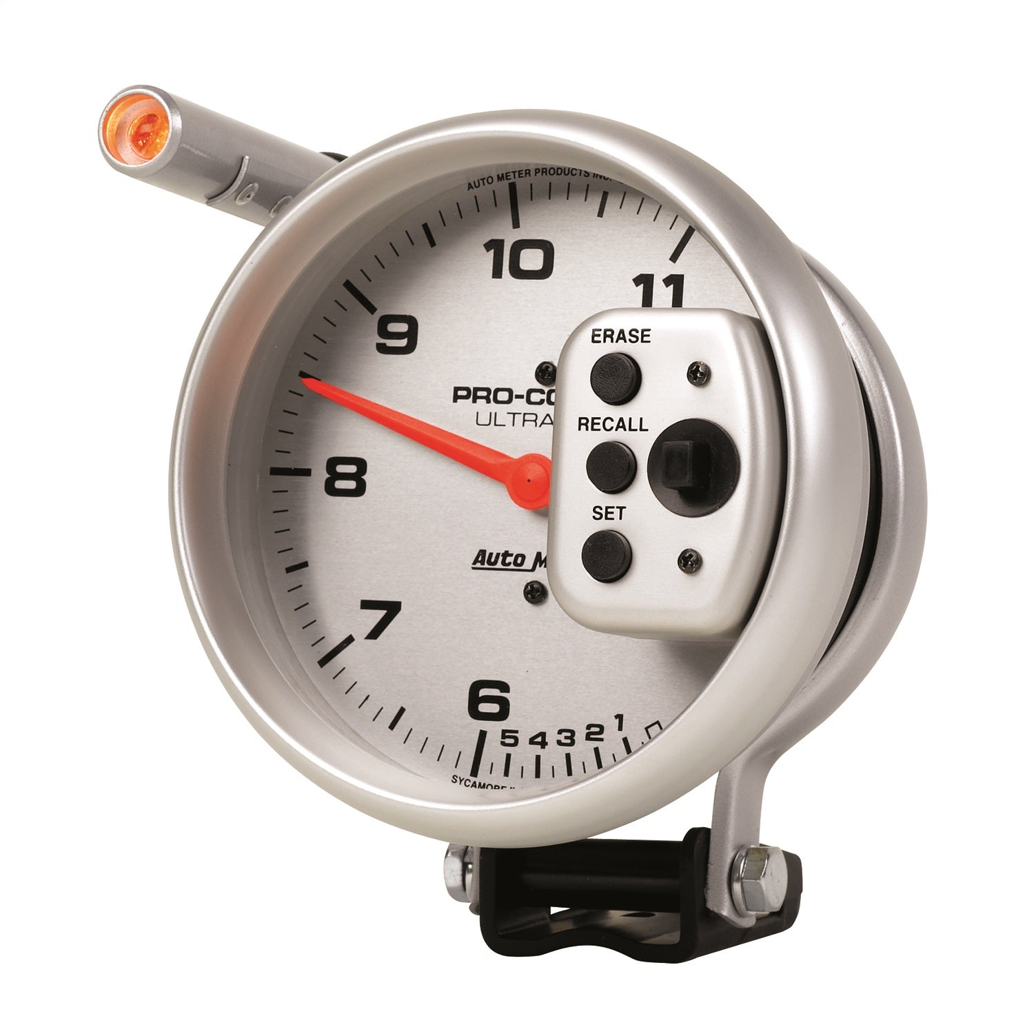 5" TACHOMETER, 0-11,000 RPM, PEDESTAL W/ QUICK LITE, DUAL RANGE W/PEAK MEMORY, ULTRA-LITE