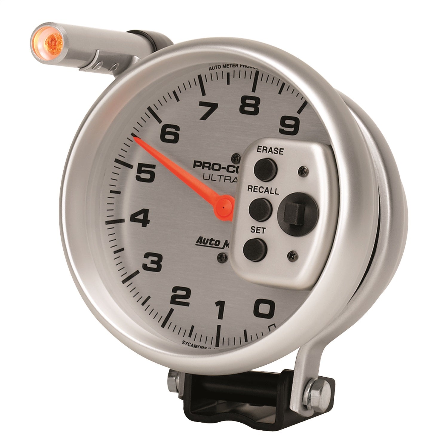 5" TACHOMETER, 0-9000 RPM, PEDESTAL W/ QUICK LITE, W/PEAK MEMORY, ULTRA-LITE