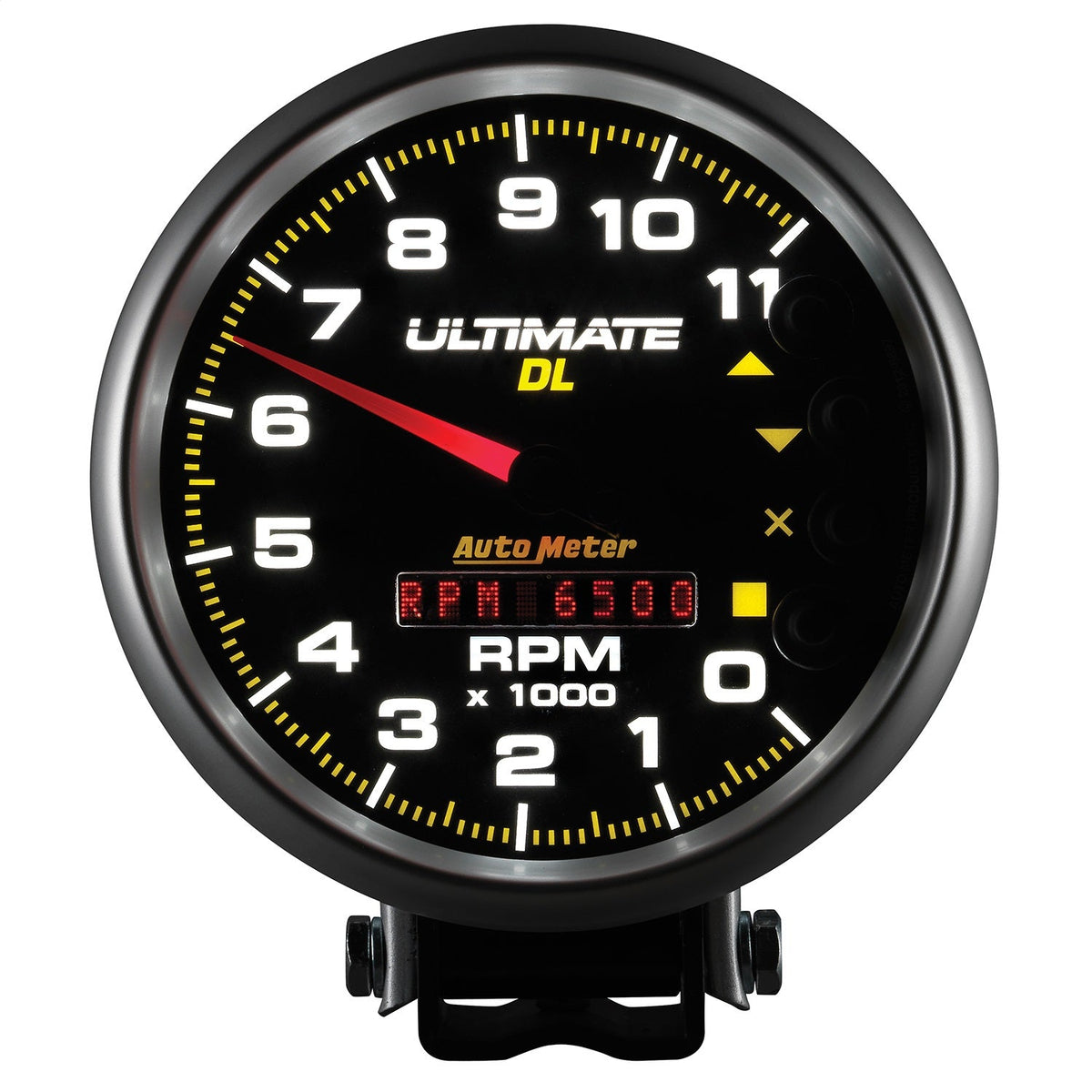 5" TACHOMETER, 0-11,000 RPM, PEDESTAL, ULTIMATE DL PLAYBACK, BLACK