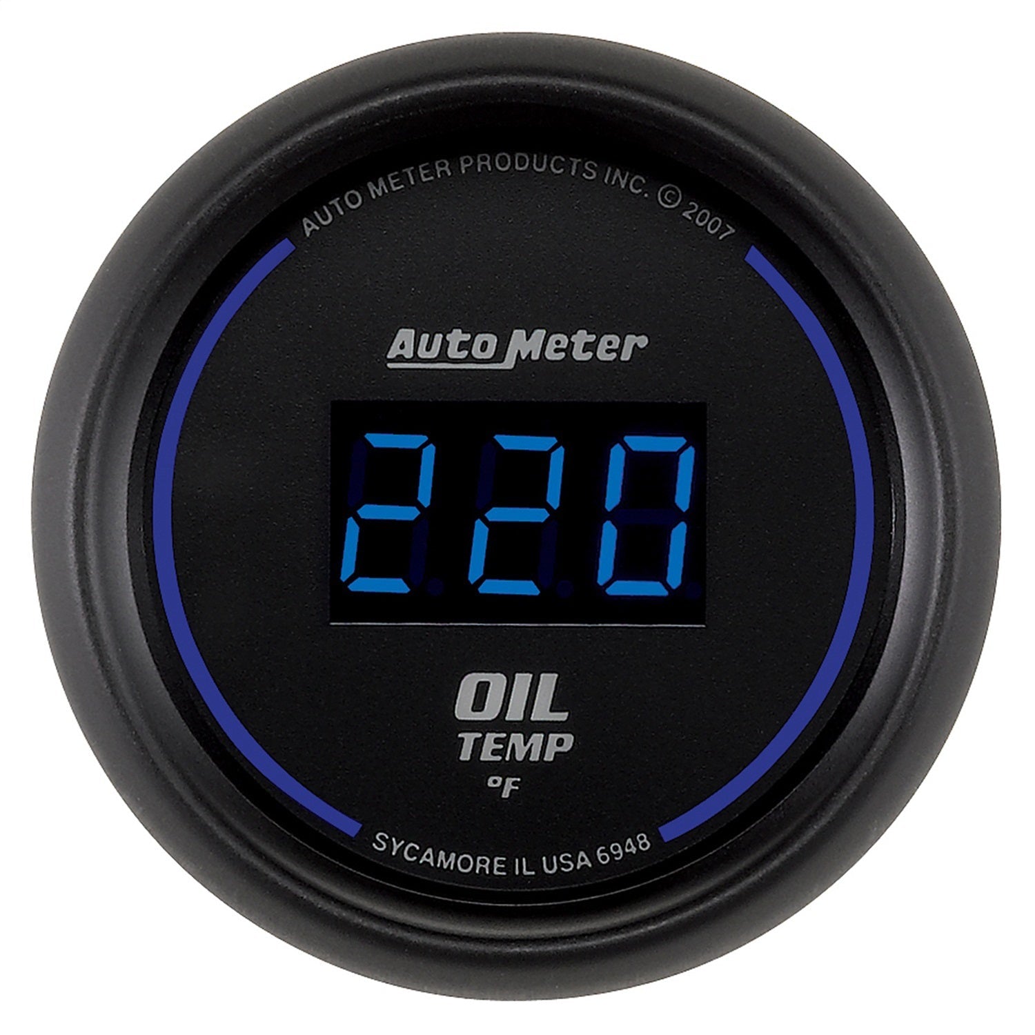 2-1/16" OIL TEMPERATURE, 0-340 °F, COBALT DIGITAL