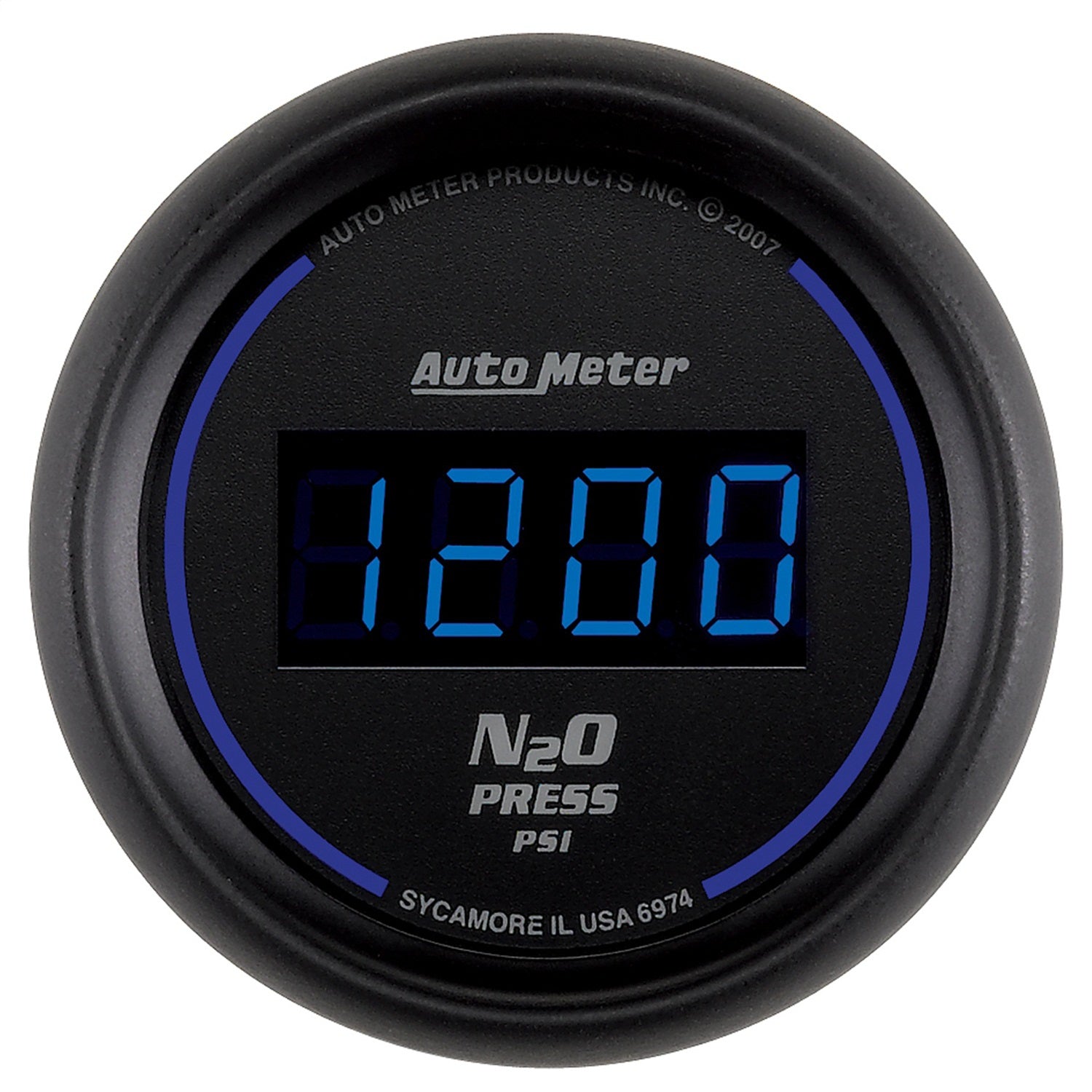 2-1/16" NITROUS PRESSURE, 0-1600 PSI, COBALT DIGITAL