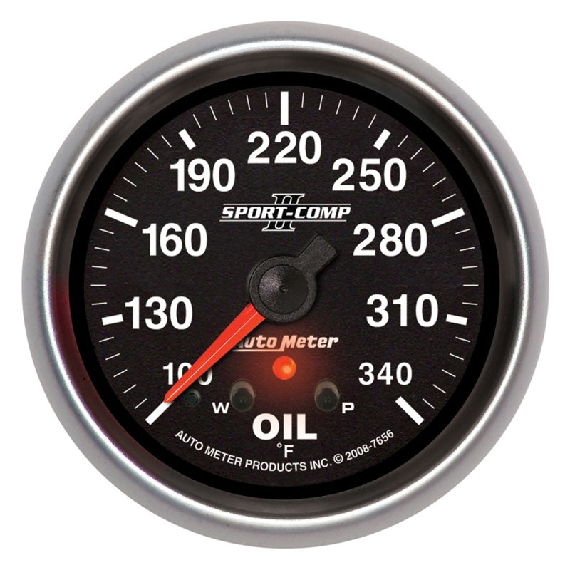 2-5/8" OIL TEMPERATURE, 100-340 °F, SPORT-COMP II