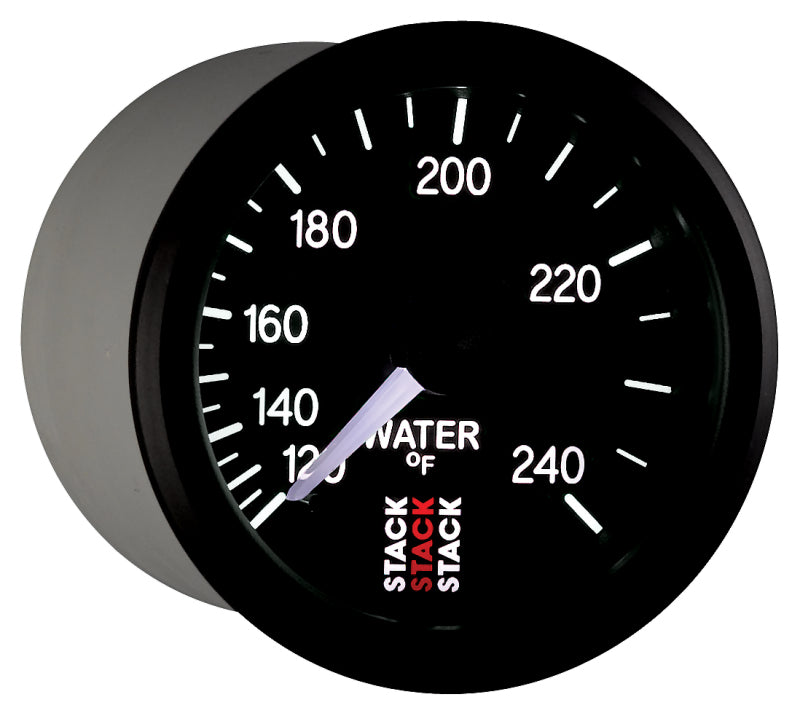 WATER TEMP, MECHANICAL, 52MM, BLACK, 120-240 °F, 1/2-1/16" NPT (M)