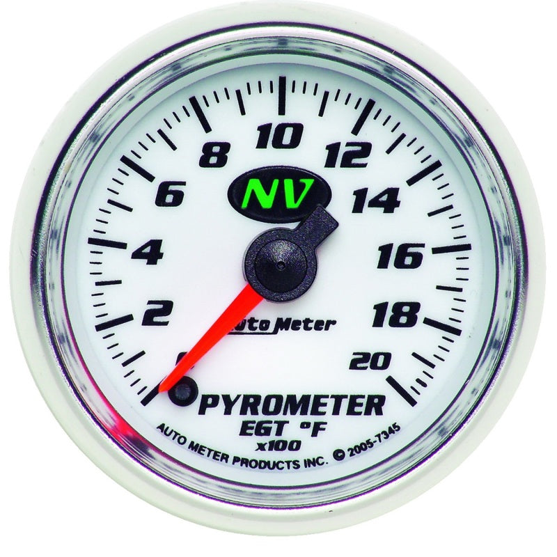 2-1/16" PYROMETER, 0-2000 °F, NV
