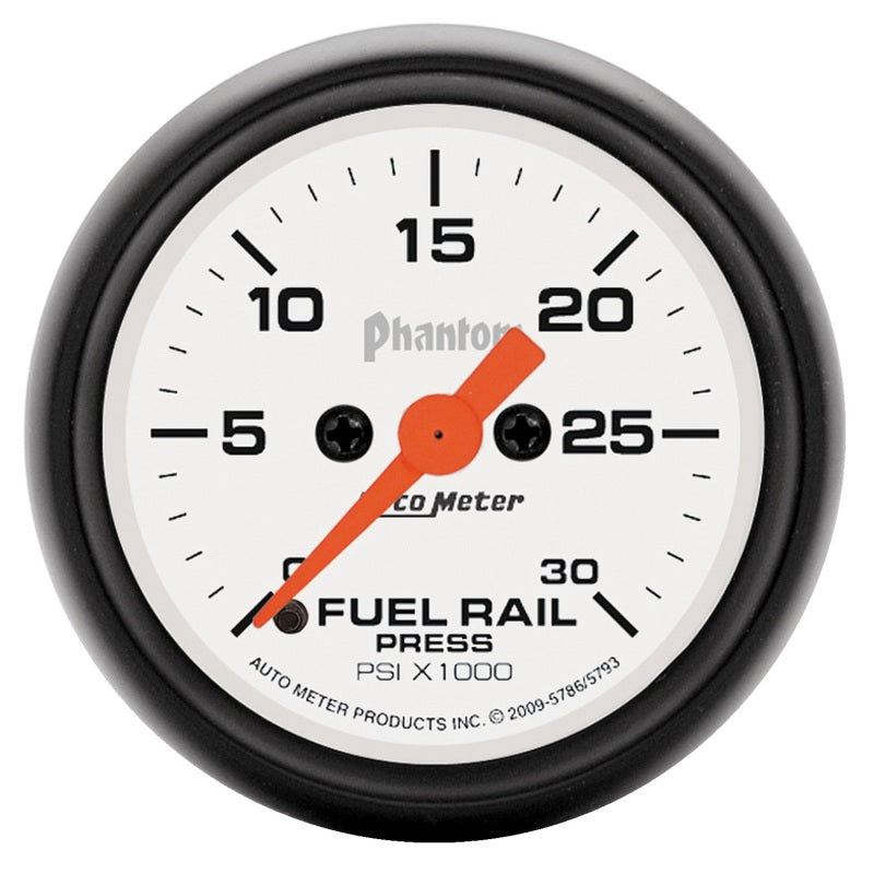 2-1/16" FUEL RAIL PRESSURE, 0-30K PSI, PHANTOM