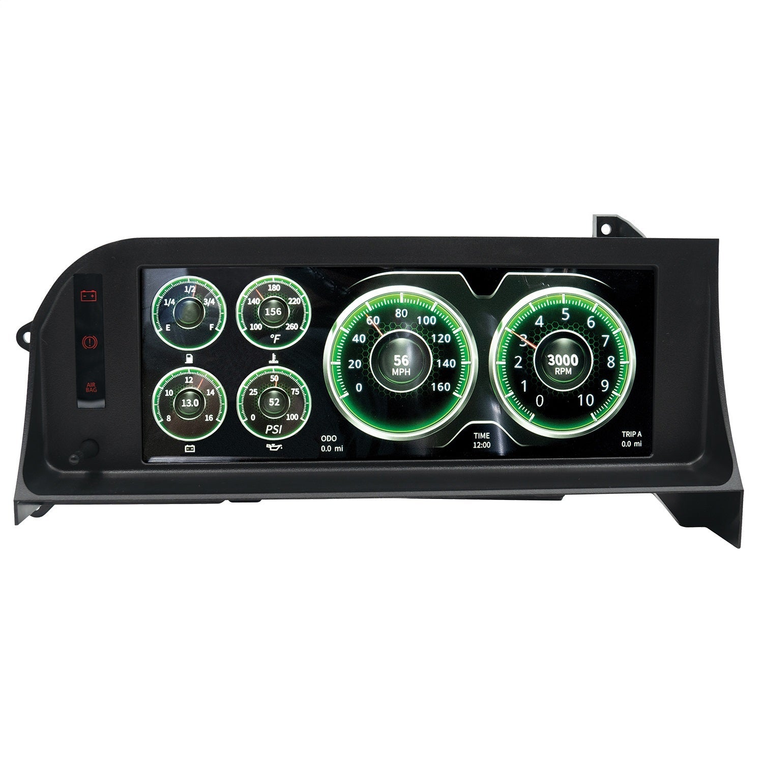 INVISION LCD DASH KIT, 87-93 FORD MUSTANG FOX BODY, DIRECT FIT DIGITAL DASH