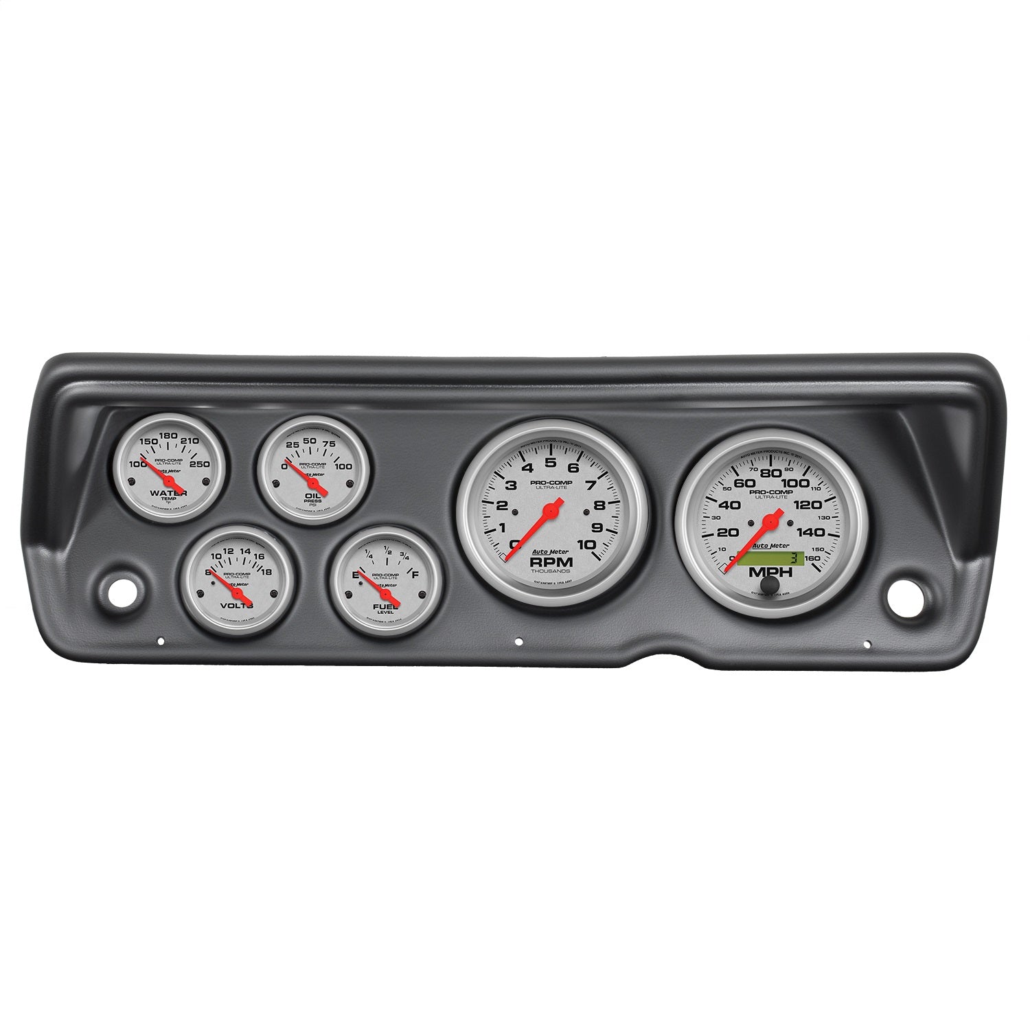 6 GAUGE DIRECT-FIT DASH KIT, A-BODY / DUSTER / DEMON / DART 70-76, ULTRA-LITE