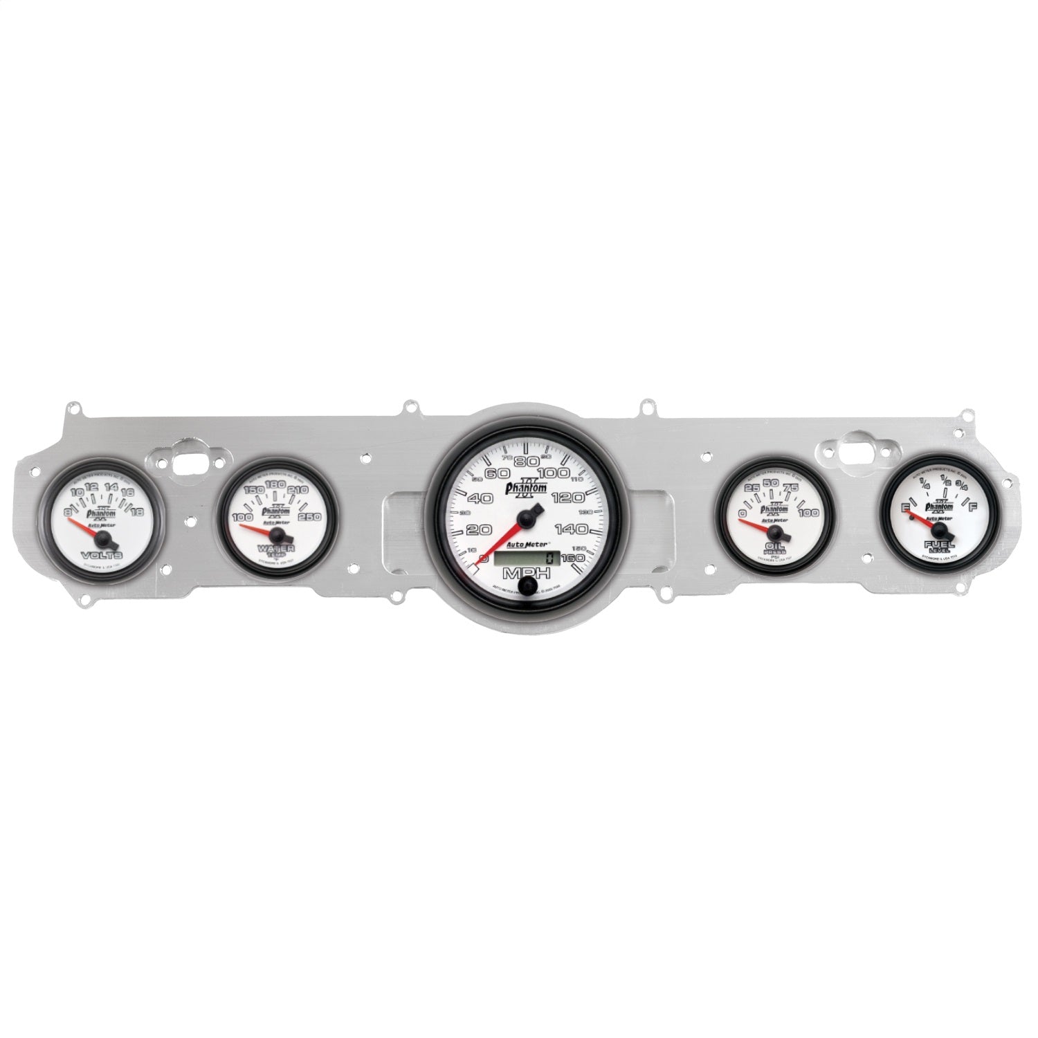 5 GAUGE DIRECT-FIT DASH KIT, MUSTANG 65-66, PHANTOM II
