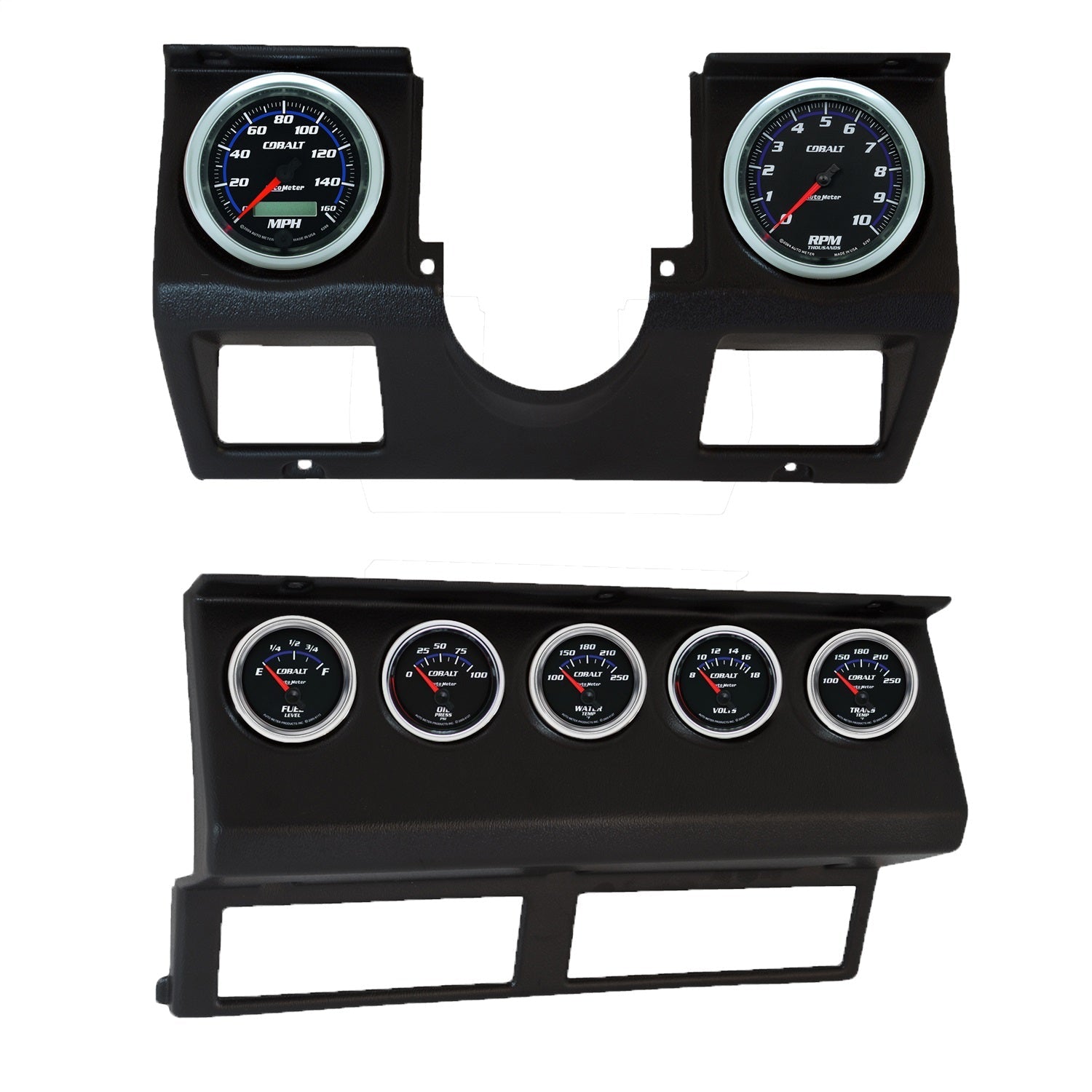 7 GAUGE DIRECT-FIT DASH KIT, WRANGLER YJ 87-96, COBALT
