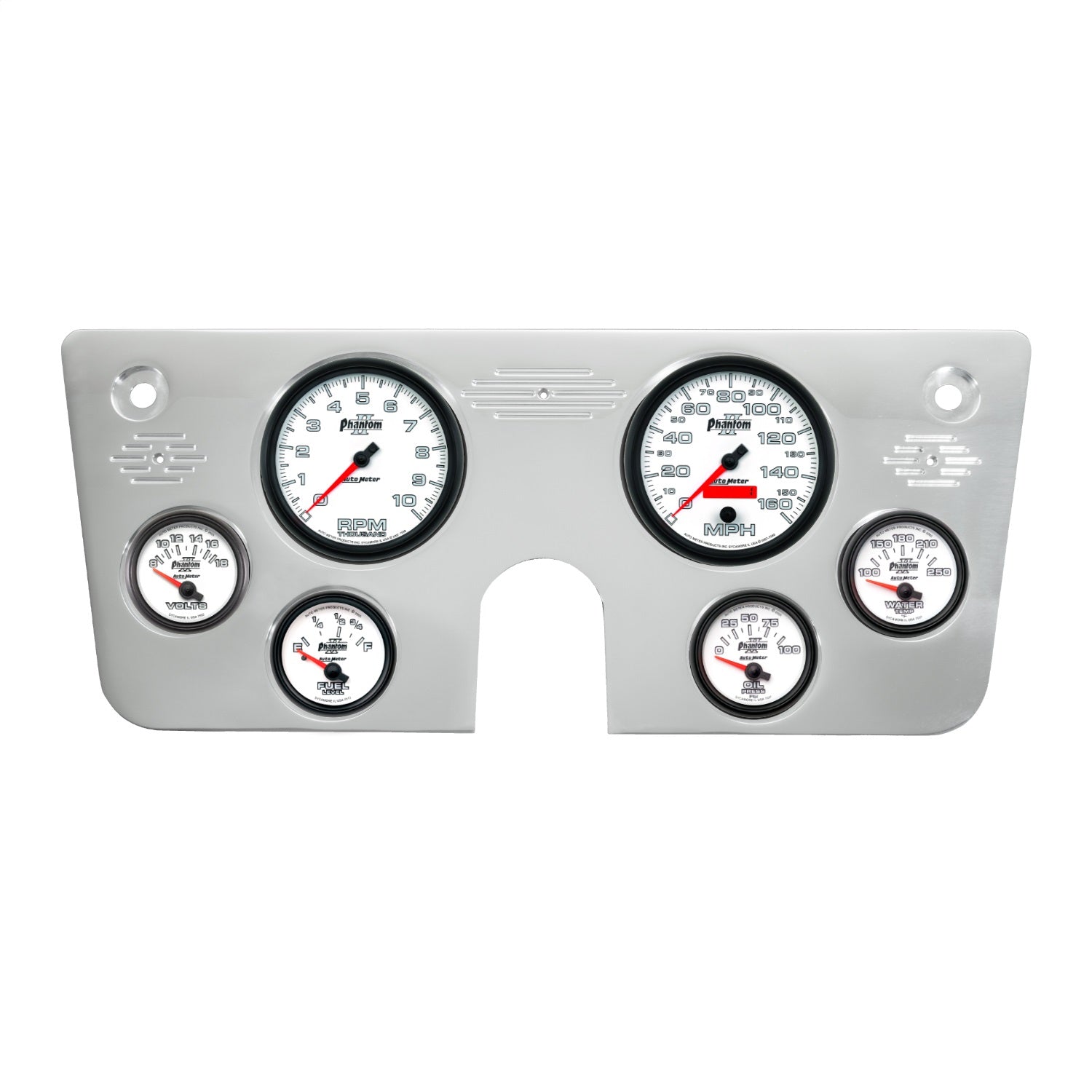 6 GAUGE DIRECT FIT DASH KIT, CHEVY TRUCK 67-72, 6 GAUGE, PHANTOM II