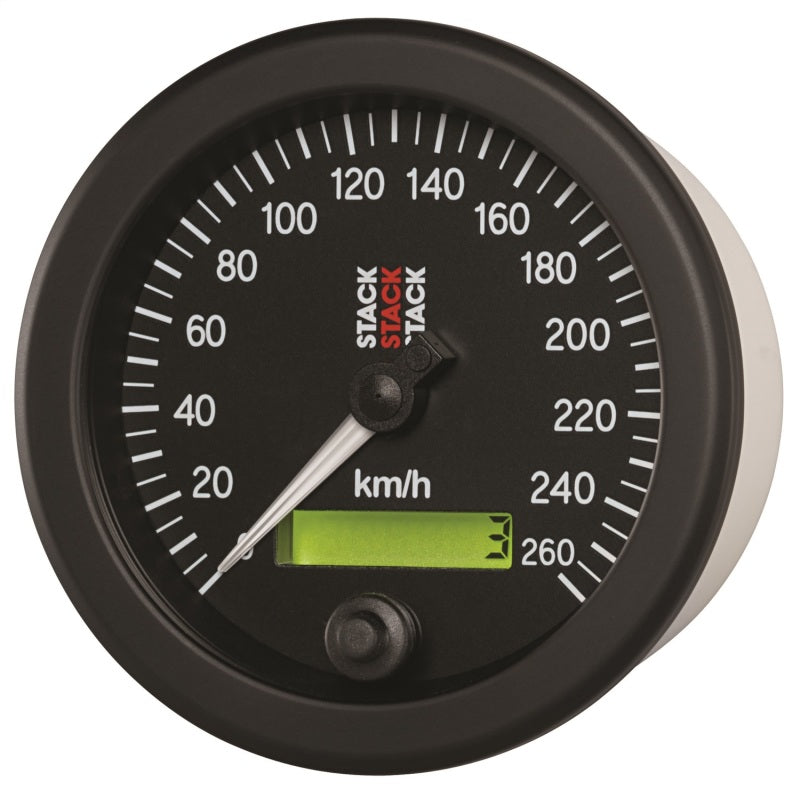 88MM SPEEDOMETER, 0-260 KM/H, STACK BLK
