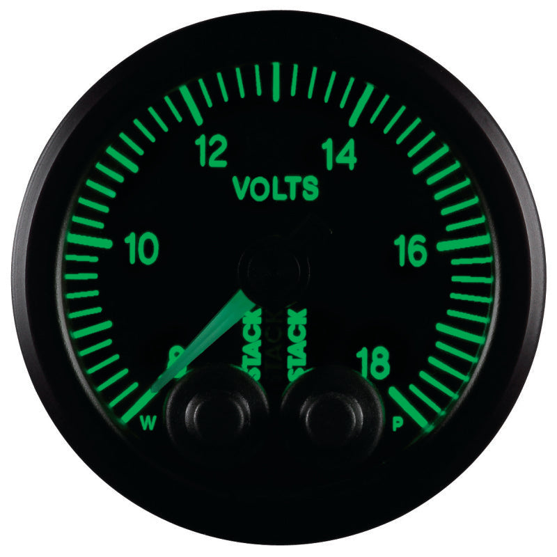 BATTERY VOLTAGE, PRO-CONTROL, 52MM, BLK, 8-18V
