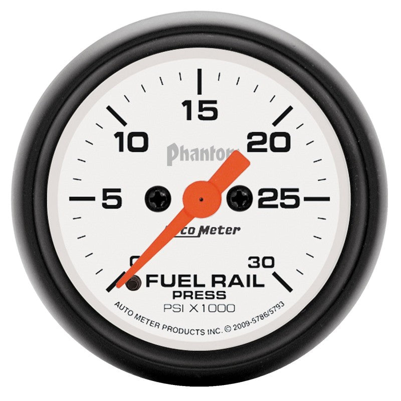 2-1/16" FUEL RAIL PRESSURE, 0-30K PSI, PHANTOM