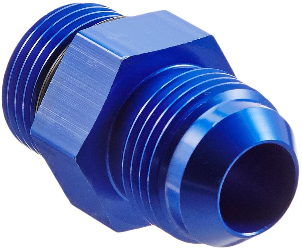 Redhorse Performance 920-10-10-1 -10 male to -10 o-ring port adapter (high flow radius ORB) - blue