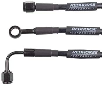 Redhorse Performance 3302-03-27 Straight -3 to straight -3 27" Pre-Assembled brake line - black