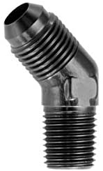Redhorse Performance 823-03-02-2 -03 45 degree male adapter to -02 (1/8") NPT male - black