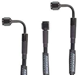 Redhorse Performance 3392-03-36 Straight -3 to 90 Degree -3 36" Pre-Assembled brake line - black
