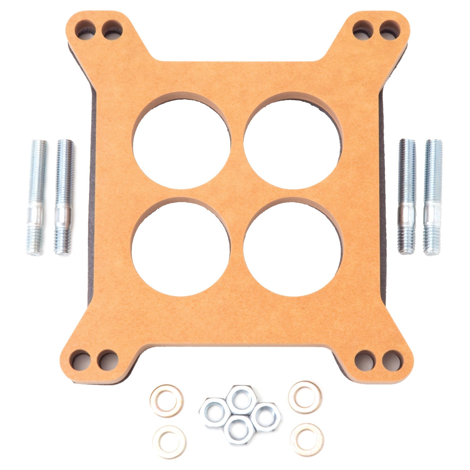 Edelbrock 8723 Carburetor Spacer Wood Fiber Laminate .500 in. Thick 4-Hole Squar