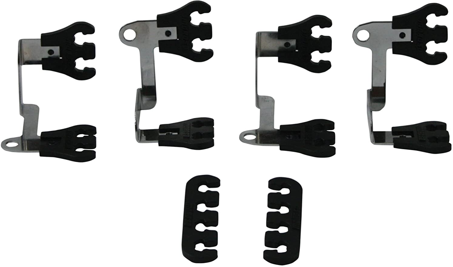 Moroso 72167 Show Car Wire Loom, Horizontal - Chrome/Black 7-9mm Kit