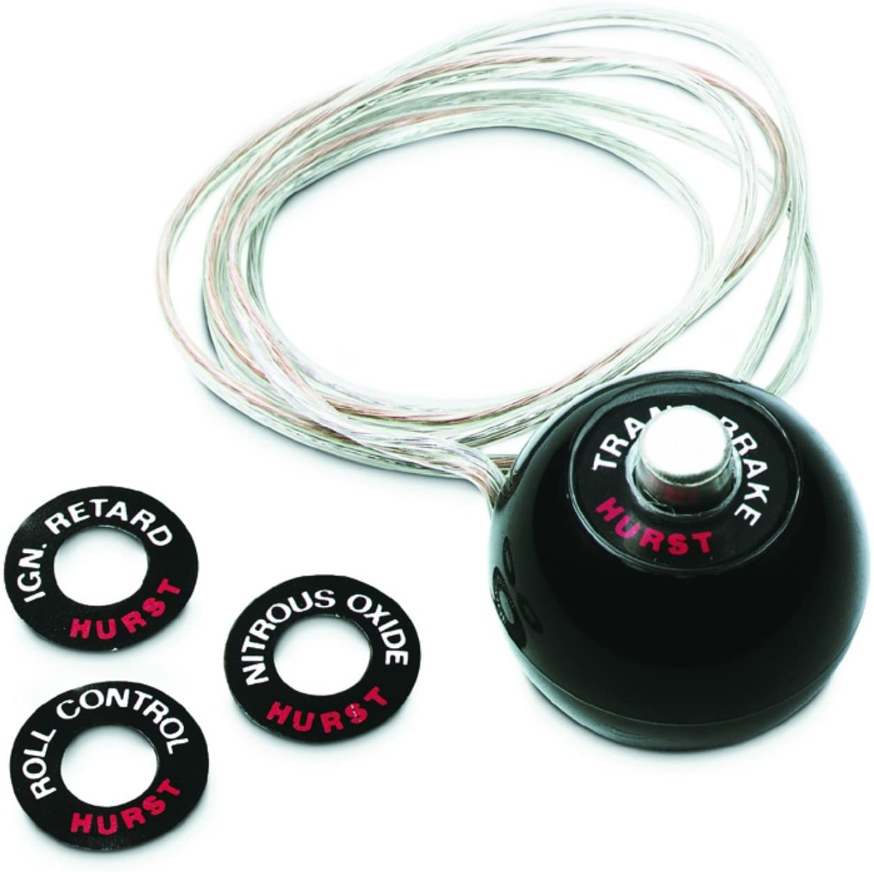 Hurst 1630050 Shift Knob - Black 7/16 - 20 Threads - 12 Volt Switch