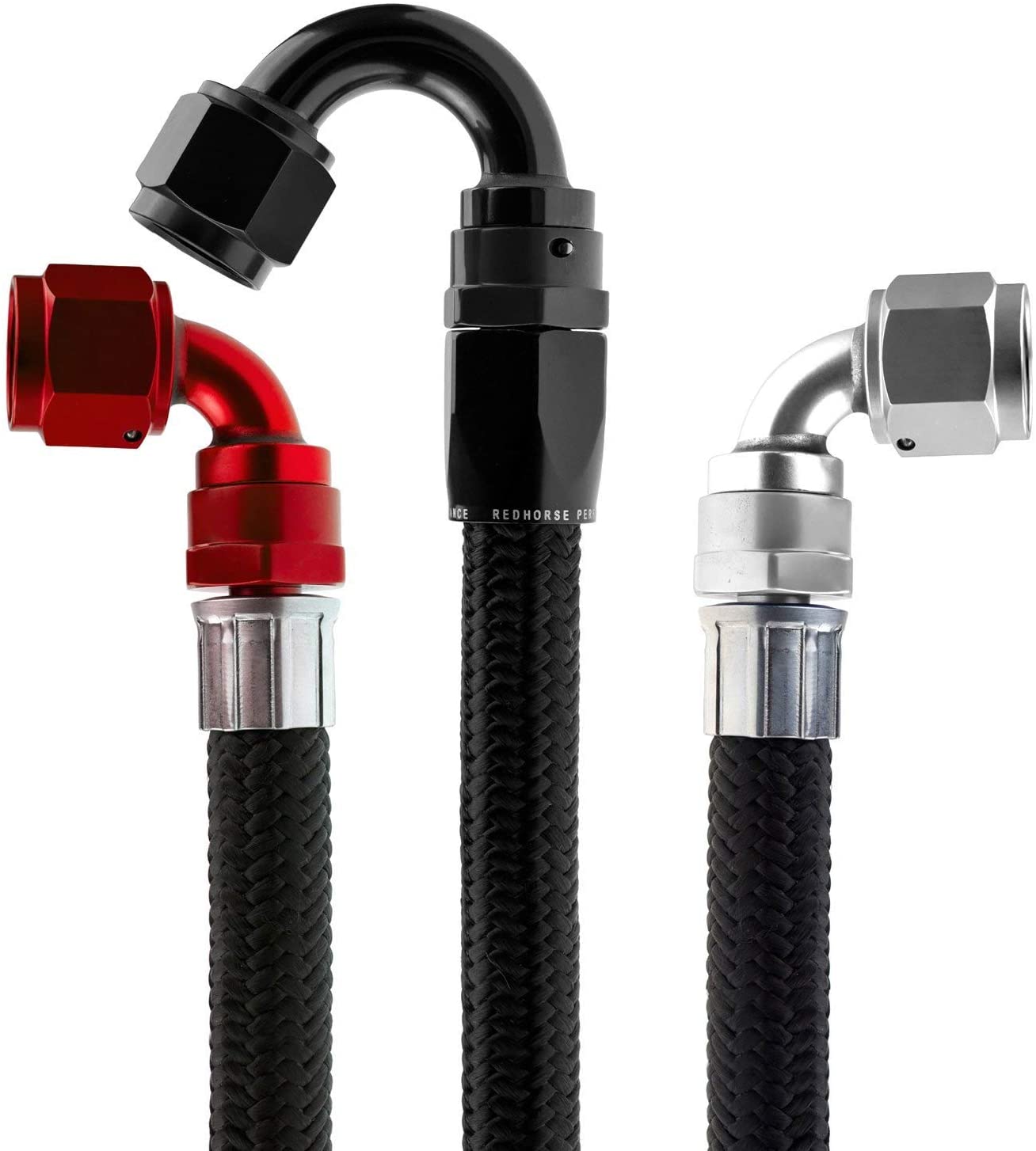 Redhorse Performance 235-12-6 -12 eSeries Black 235 e85 compatible stainless core hose - 6 feet