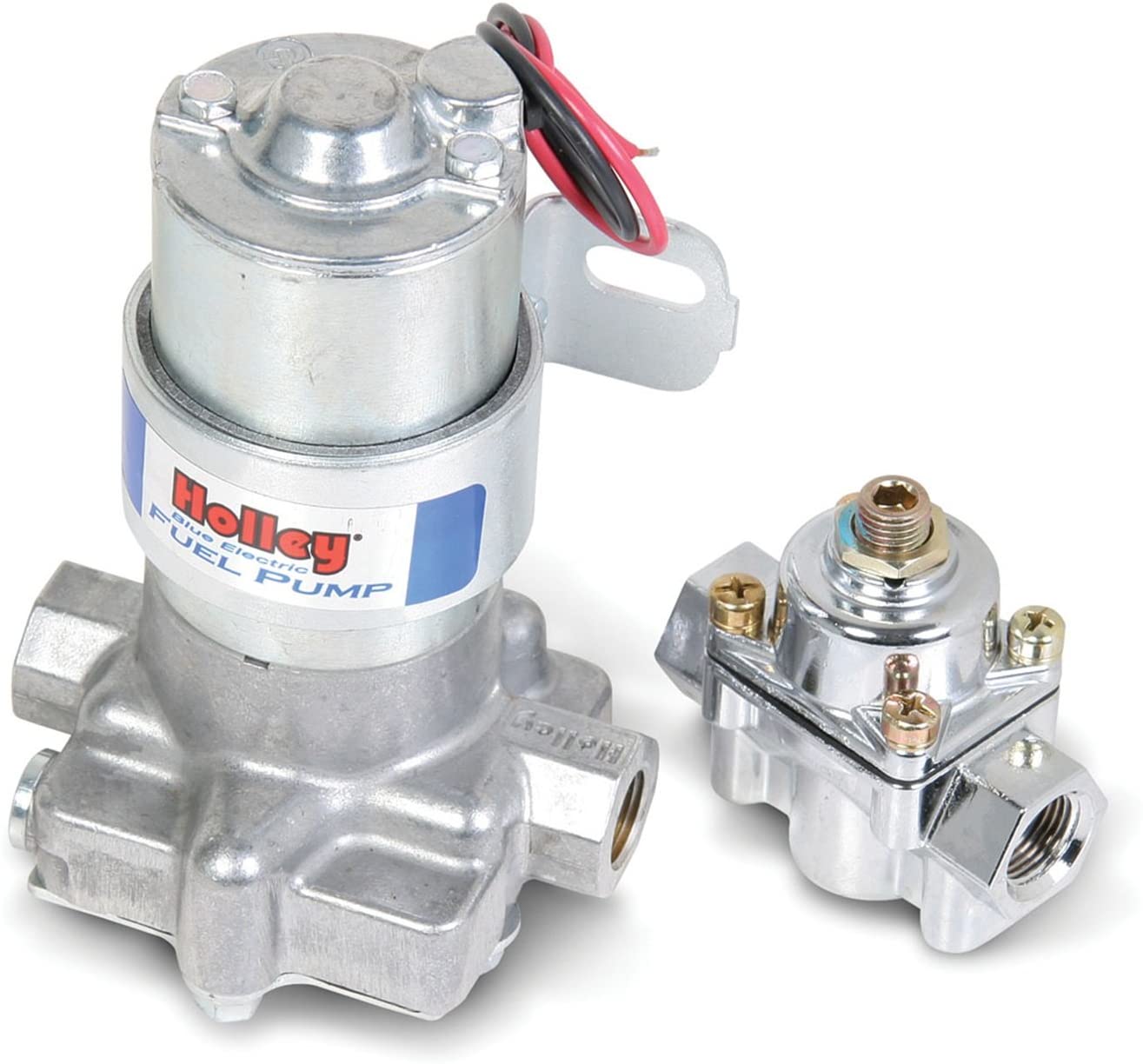 Holley 12-802-1 110 GPH Blue Electric Fuel Pump With Regulator