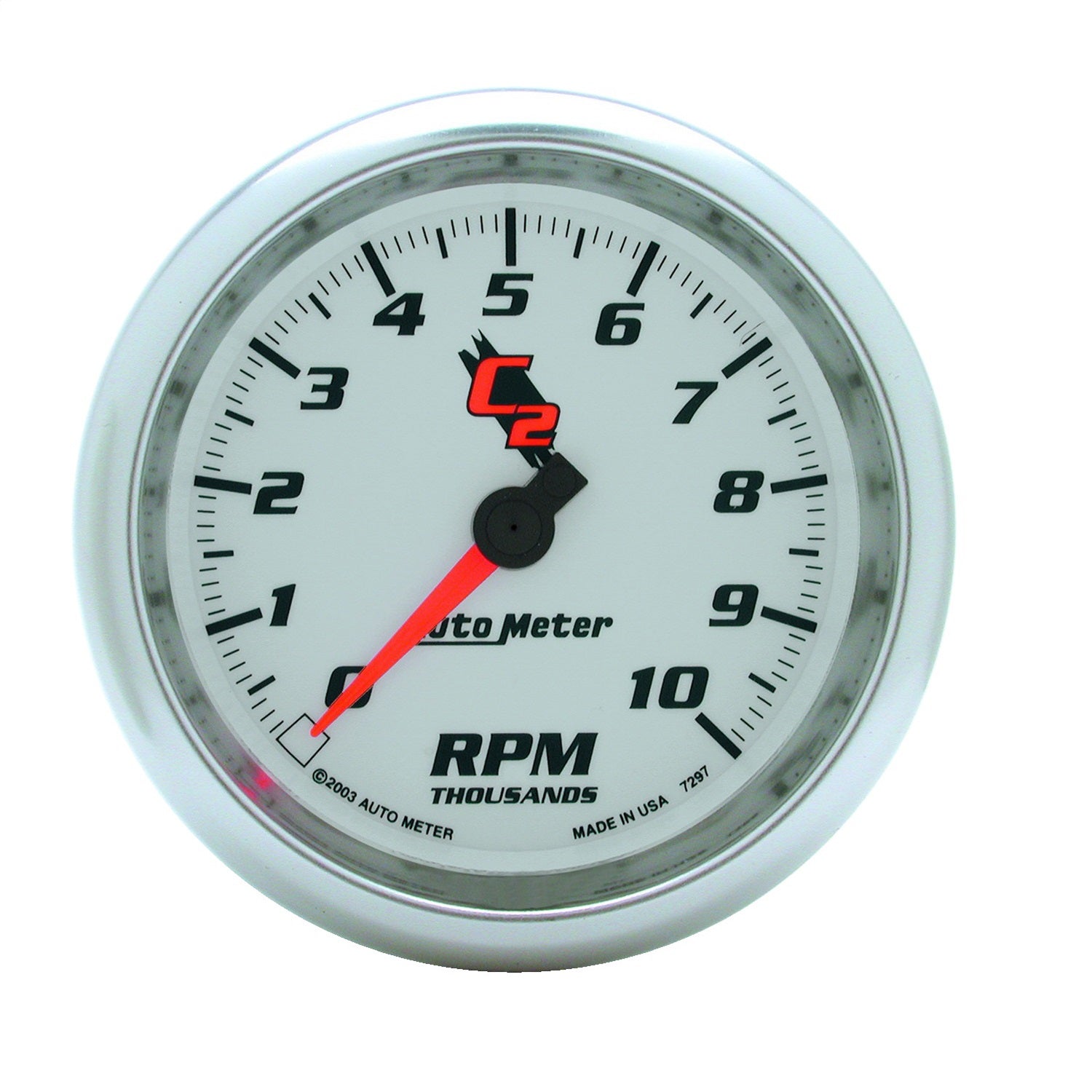 3-3/8" IN-DASH TACHOMETER, 0-10,000 RPM, C2