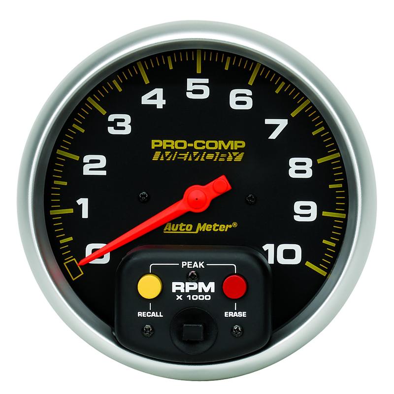 3-3/4" PEDESTAL TACHOMETER, 0-10,000 RPM, PRO-COMP