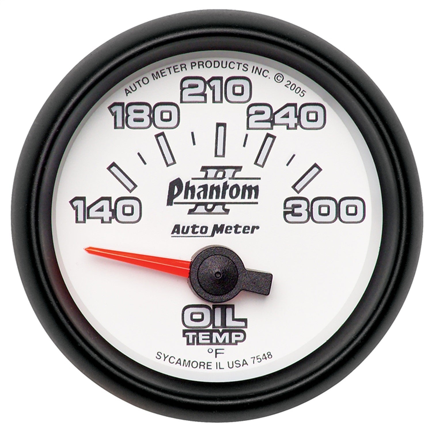 2-1/16" OIL TEMPERATURE, 140-300 °F, PHANTOM II