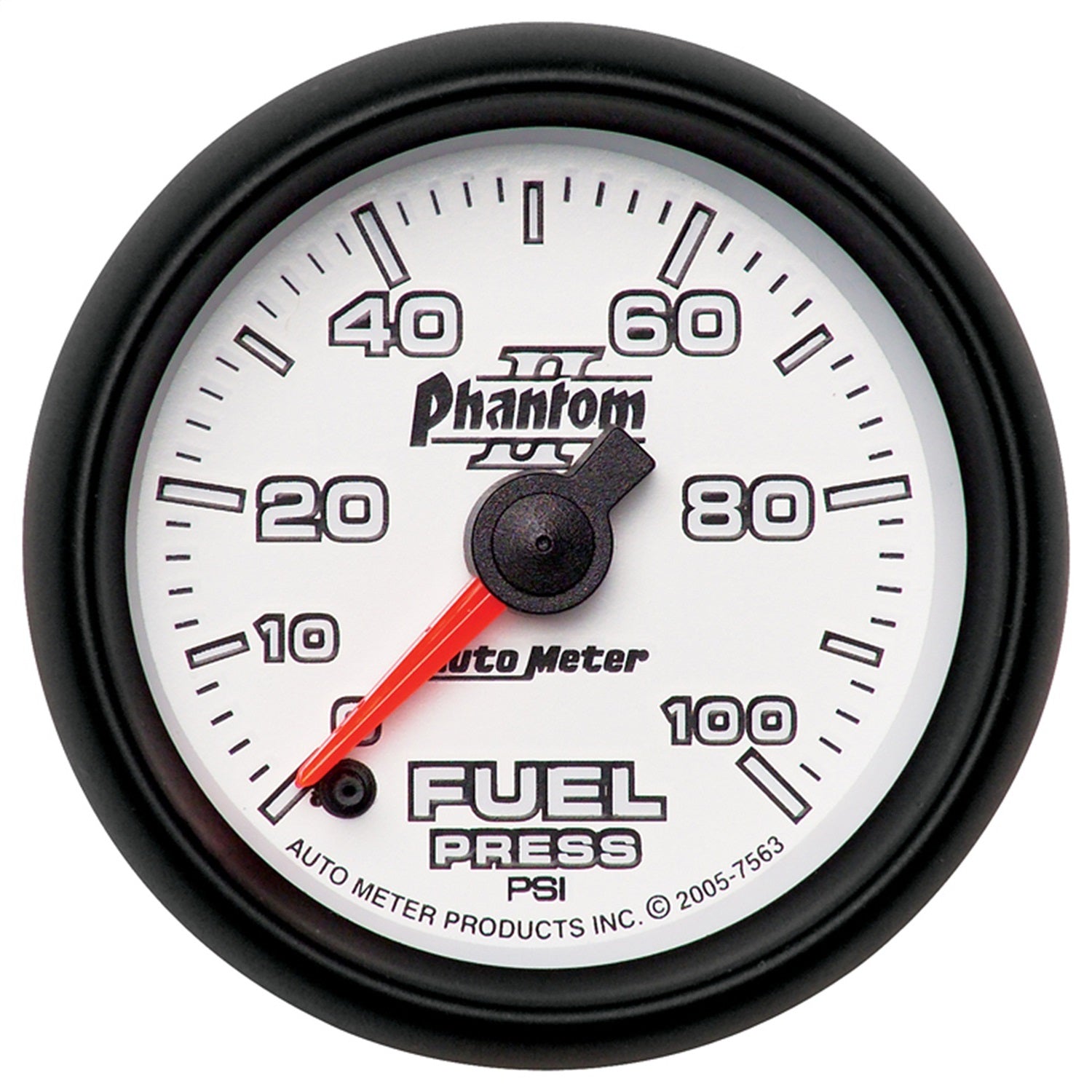 2-1/16" FUEL PRESSURE, 0-100 PSI, PHANTOM II