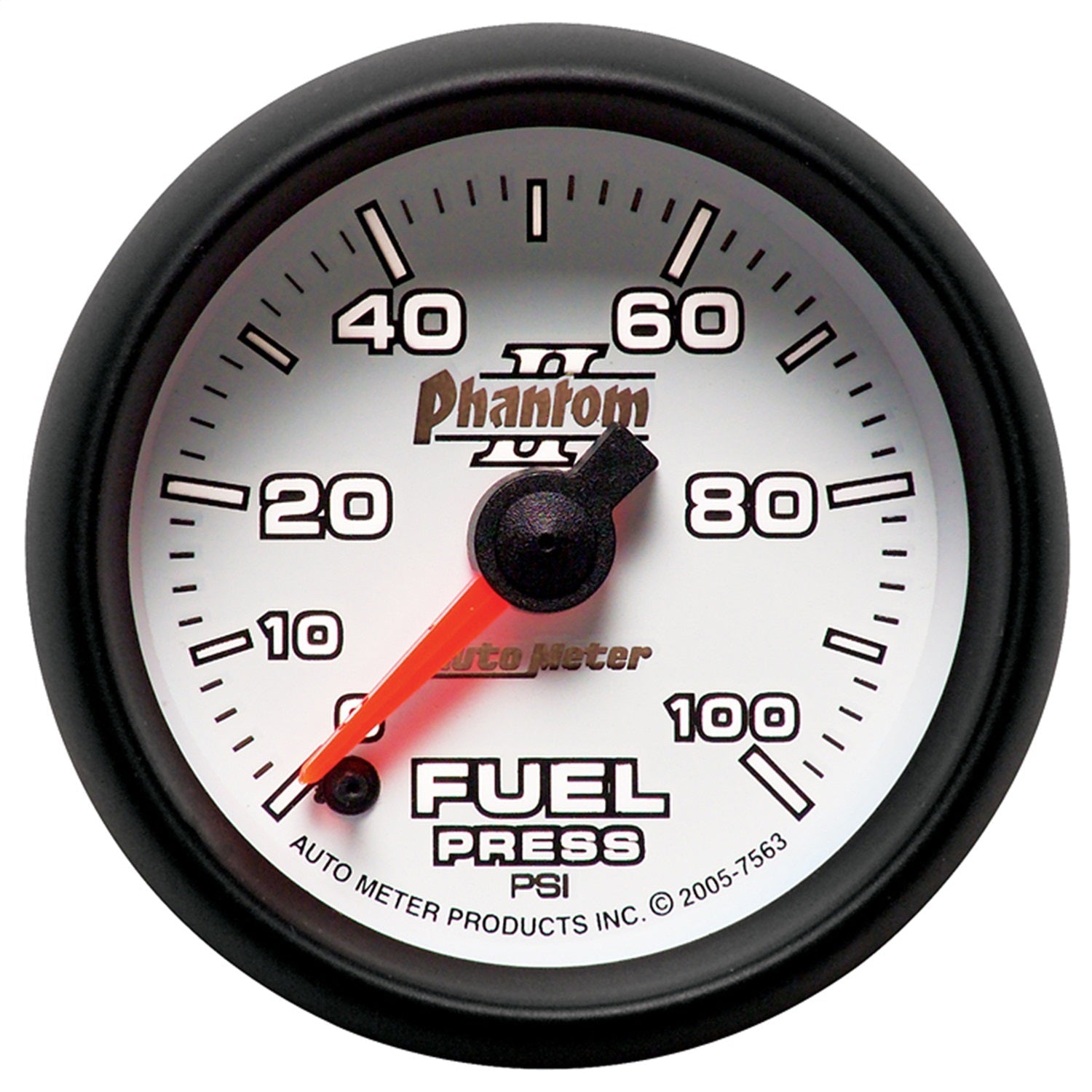 2-1/16" FUEL PRESSURE, 0-100 PSI, PHANTOM II