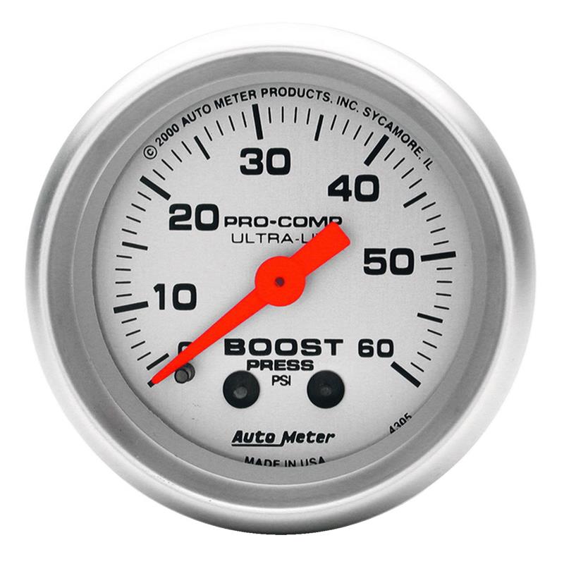 2-1/16" BOOST, 0-60 PSI, ULTRA-LITE