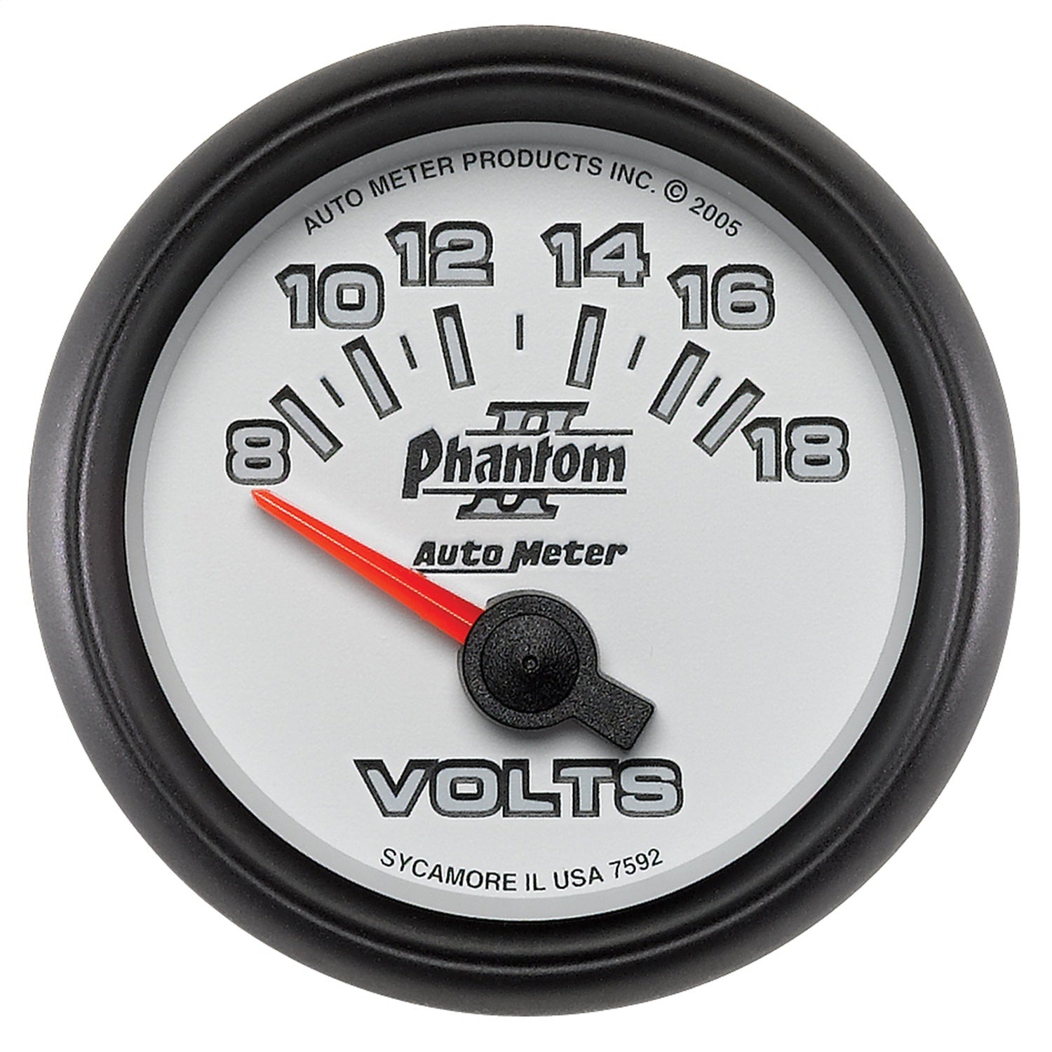 2-1/16" VOLTMETER, 8-18V, PHANTOM II