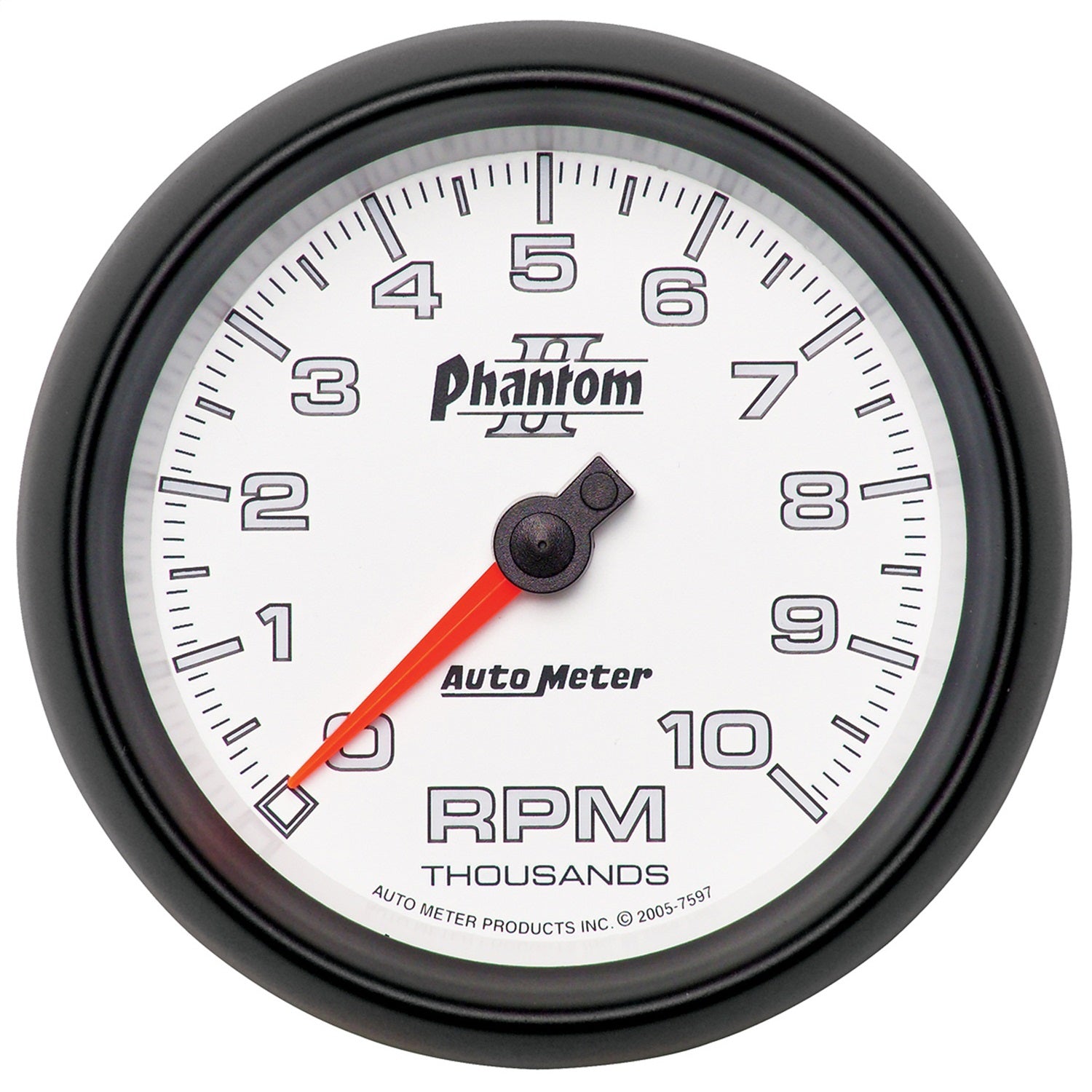 3-3/8" IN-DASH TACHOMETER, 0-10,000 RPM, PHANTOM II