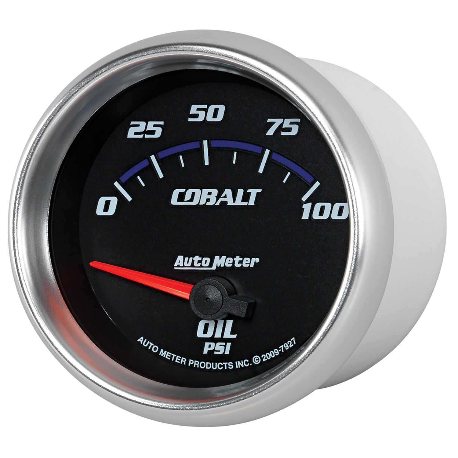 2-5/8" OIL PRESSURE, 0-100 PSI, COBALT