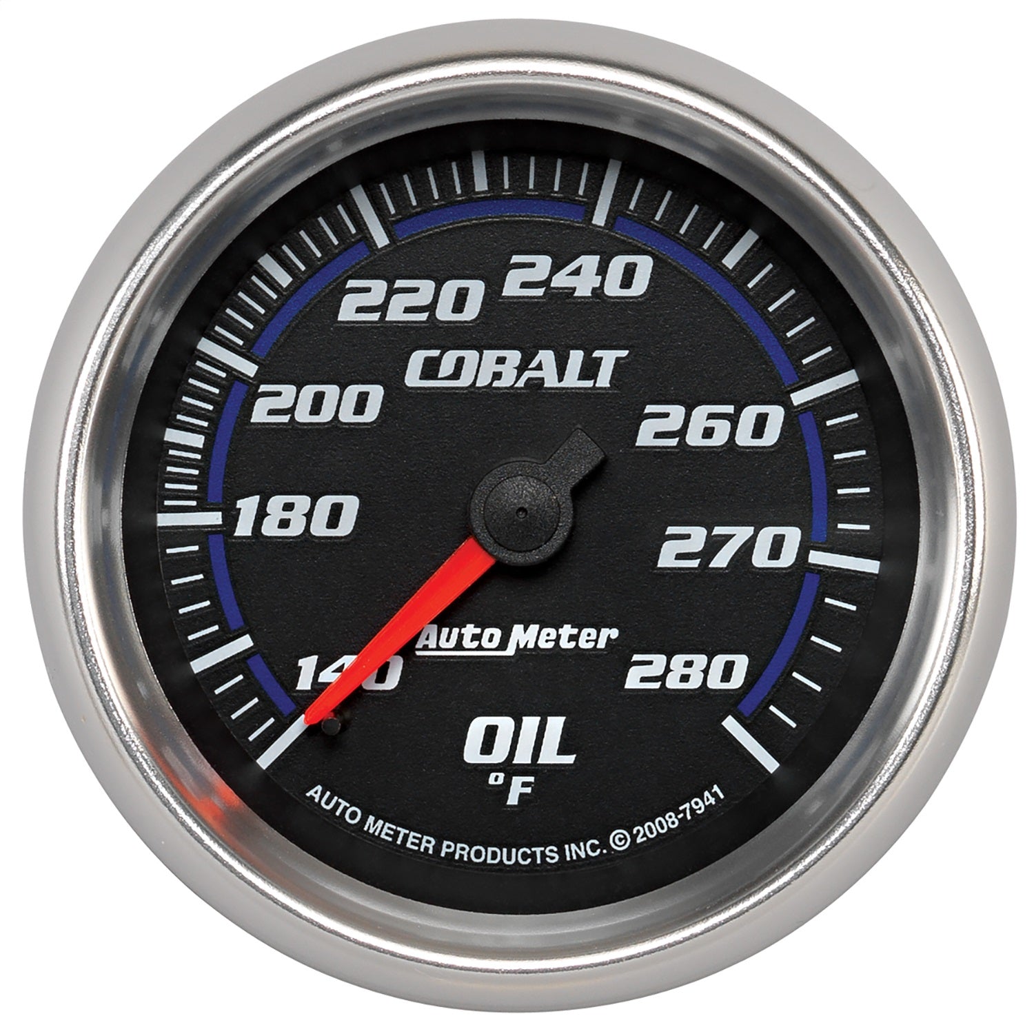 2-5/8" OIL TEMPERATURE, 140-280 °F, COBALT