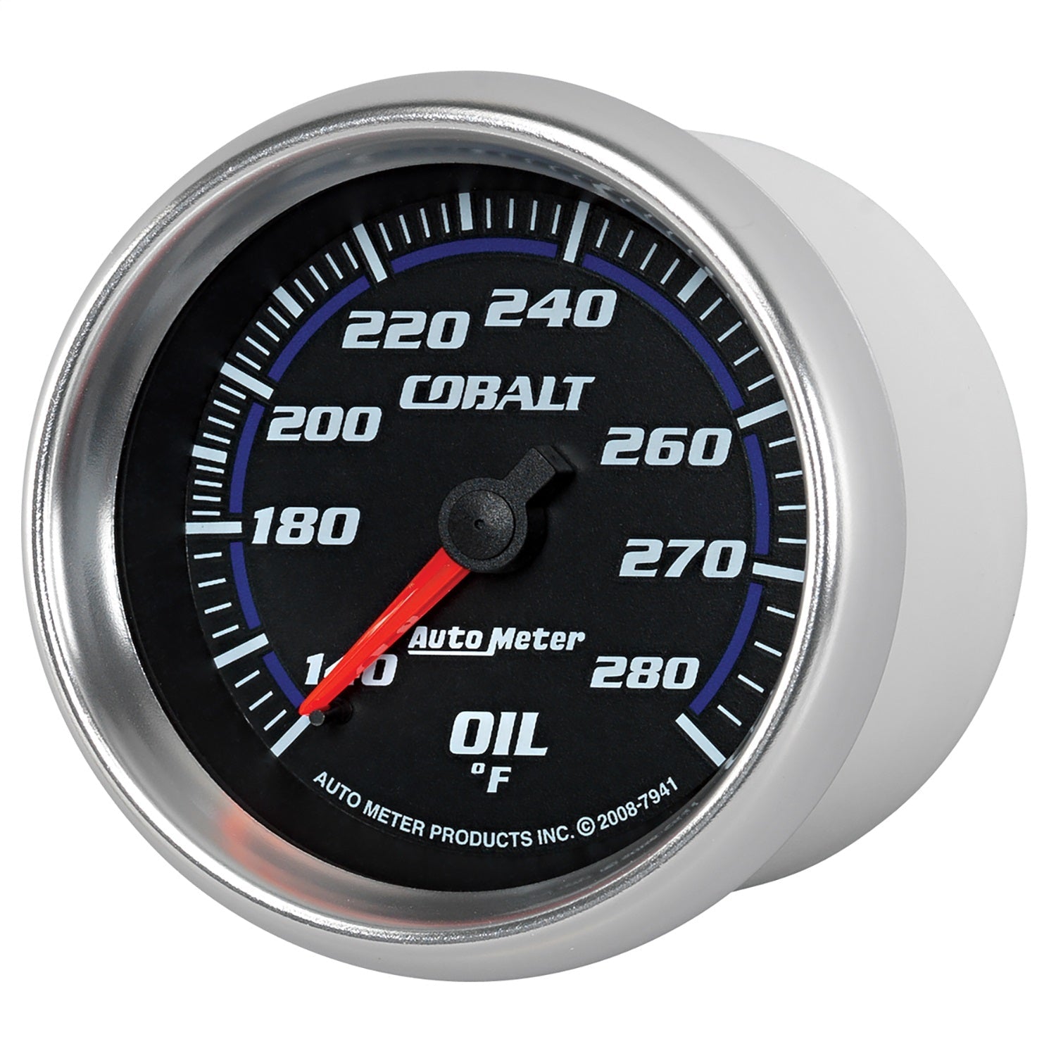2-5/8" OIL TEMPERATURE, 140-280 °F, COBALT