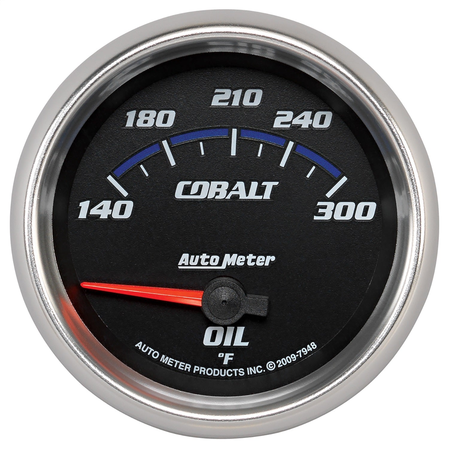 2-5/8" OIL TEMPERATURE, 140-300 °F, COBALT