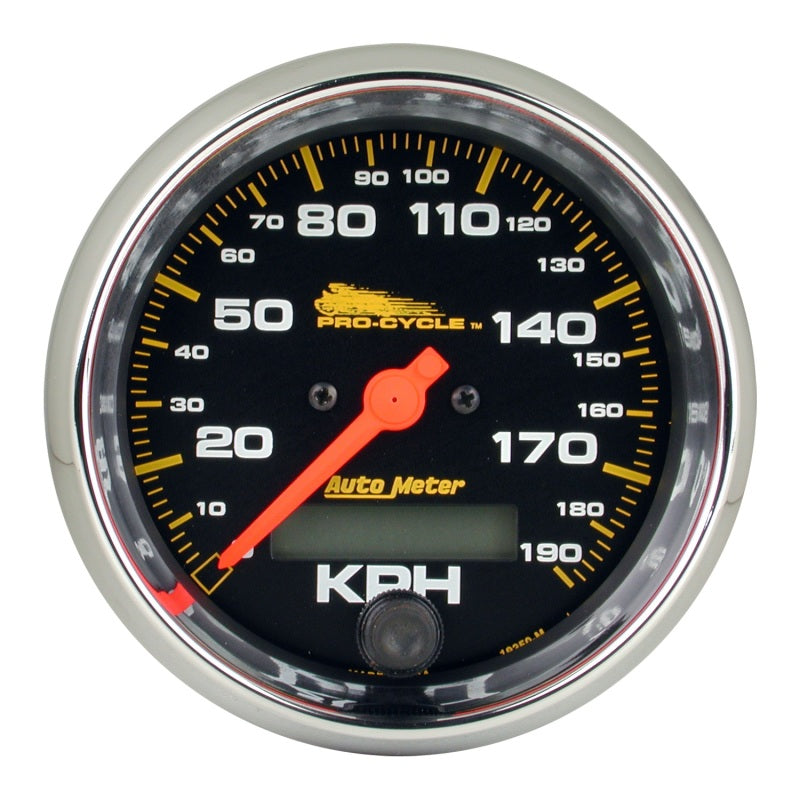 3-3/4" SPEEDOMETER, 0-120 MPH, BLACK, PRO-CYCLE