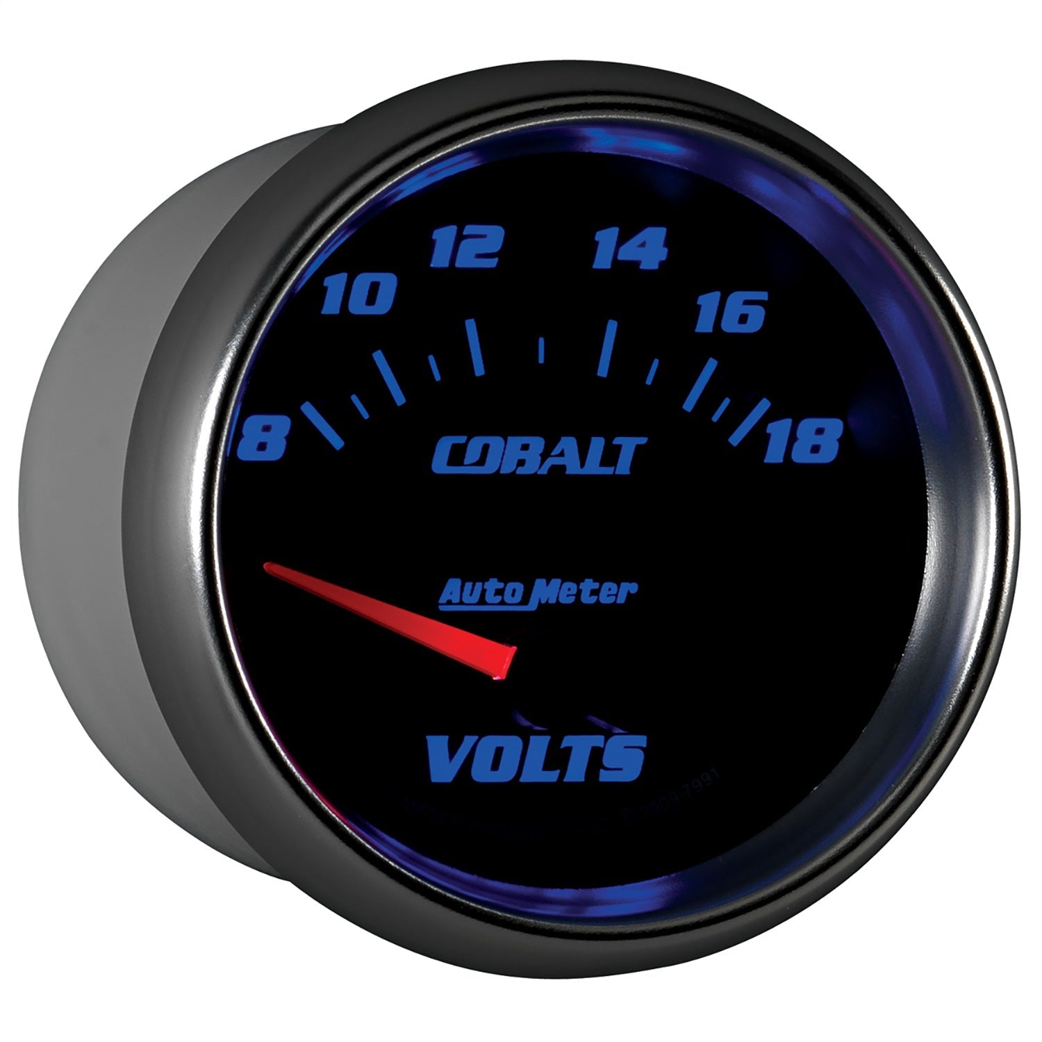 2-5/8" VOLTMETER, 8-18V, COBALT