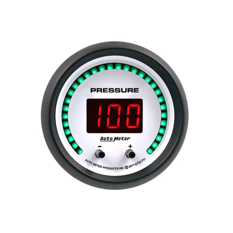 2-1/16" TWO CHANNEL FLUID PRESSURE, SELECTABLE SCALE PSI / BAR, PHANTOM ELITE DIGITAL