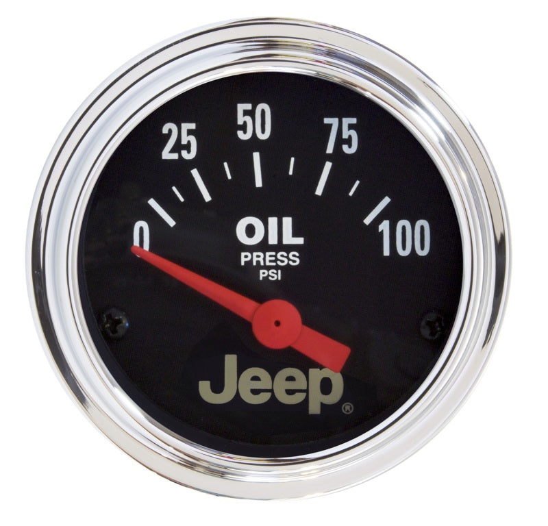 2-1/16" OIL PRESSURE, 0-100 PSI, JEEP