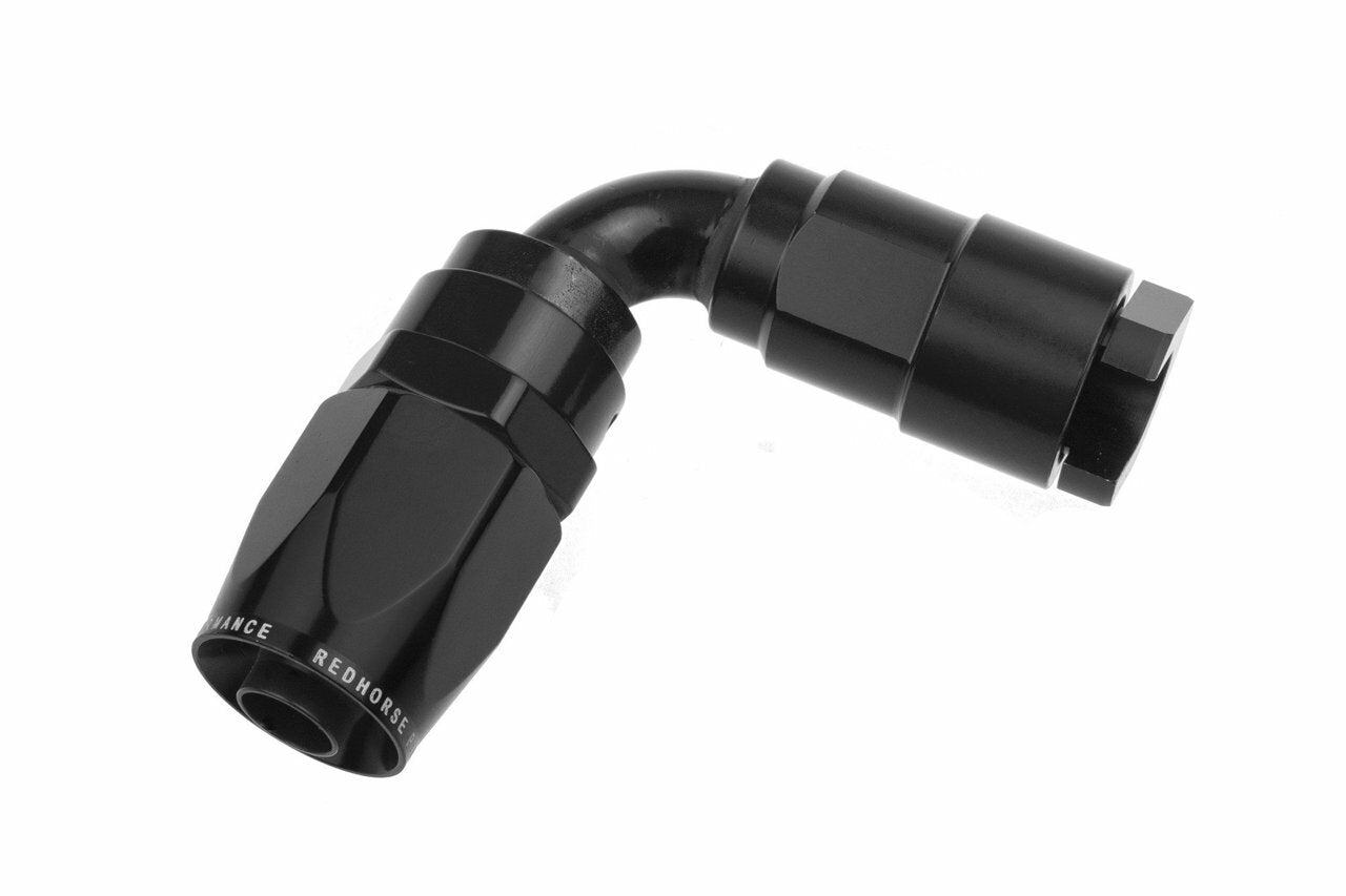 Redhorse Performance 8090-06-05-2 -06 to 5/16" SAE quick disconnect female 90 deg - black