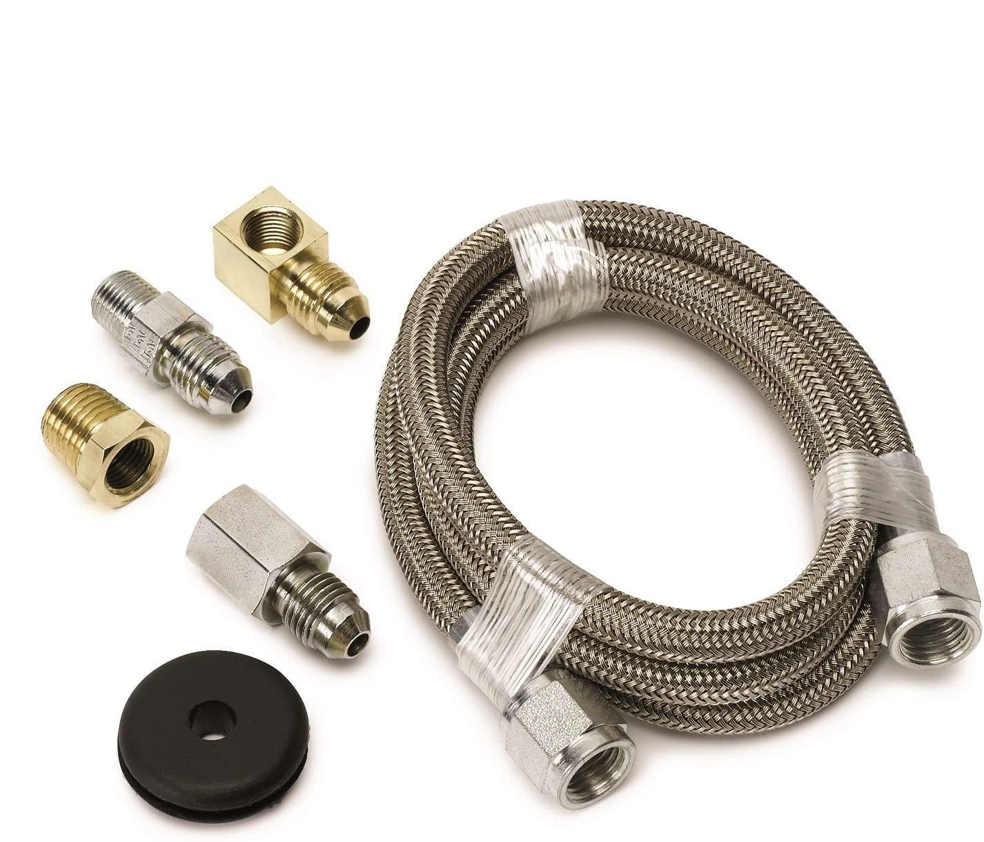 Autometer 3227 Braided Stainless Steel Hose, -4AN; 3 FT.