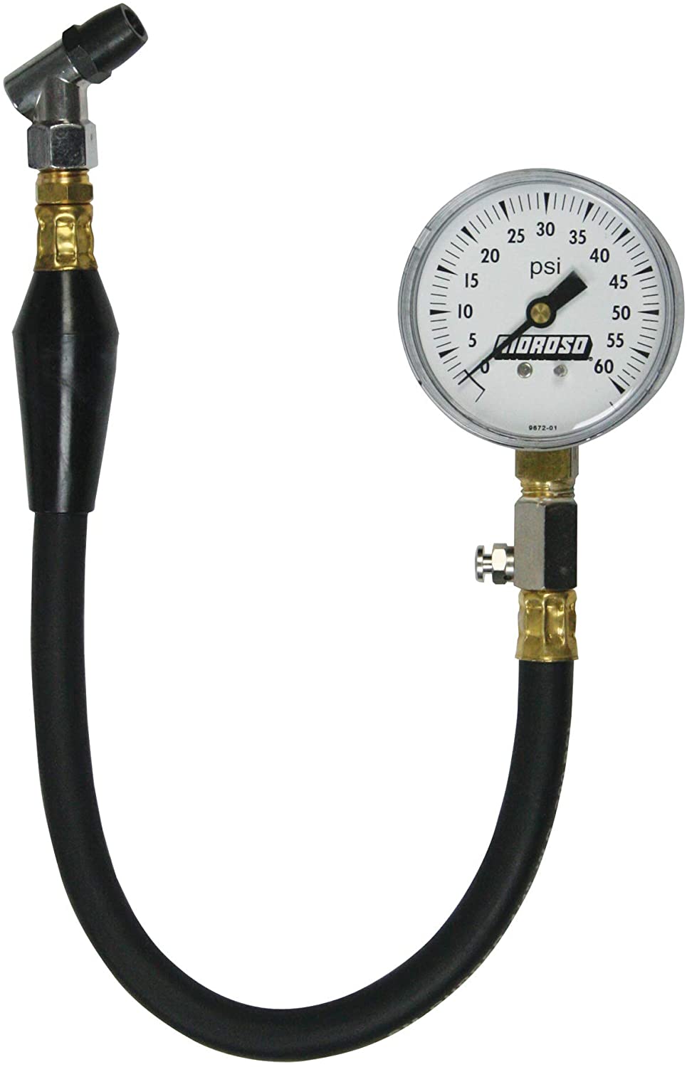Moroso 89560 Analog Tire Pressure Gauge, 0-60psi