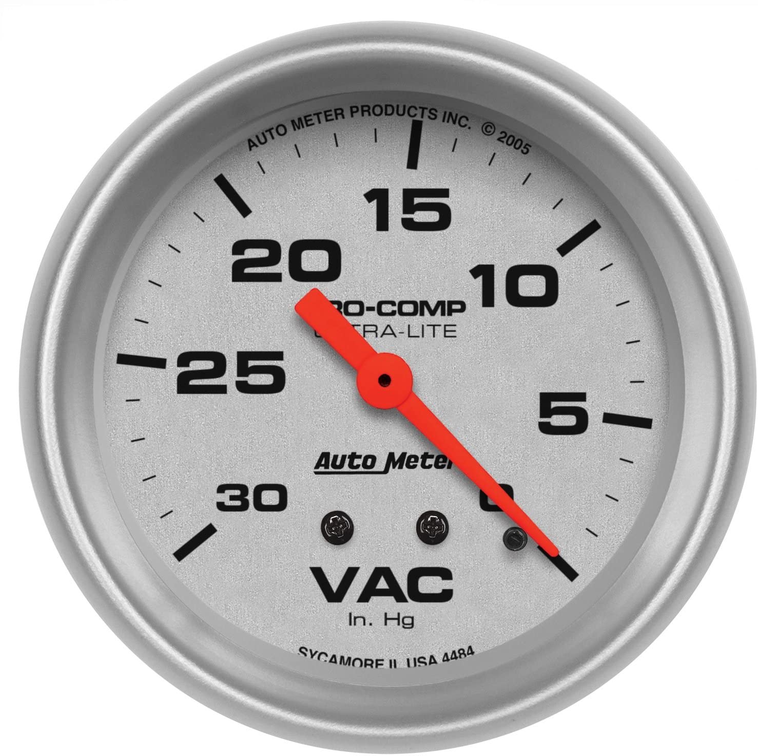 Autometer 4484 Ultra-Lite Mechanical Vacuum Gauge