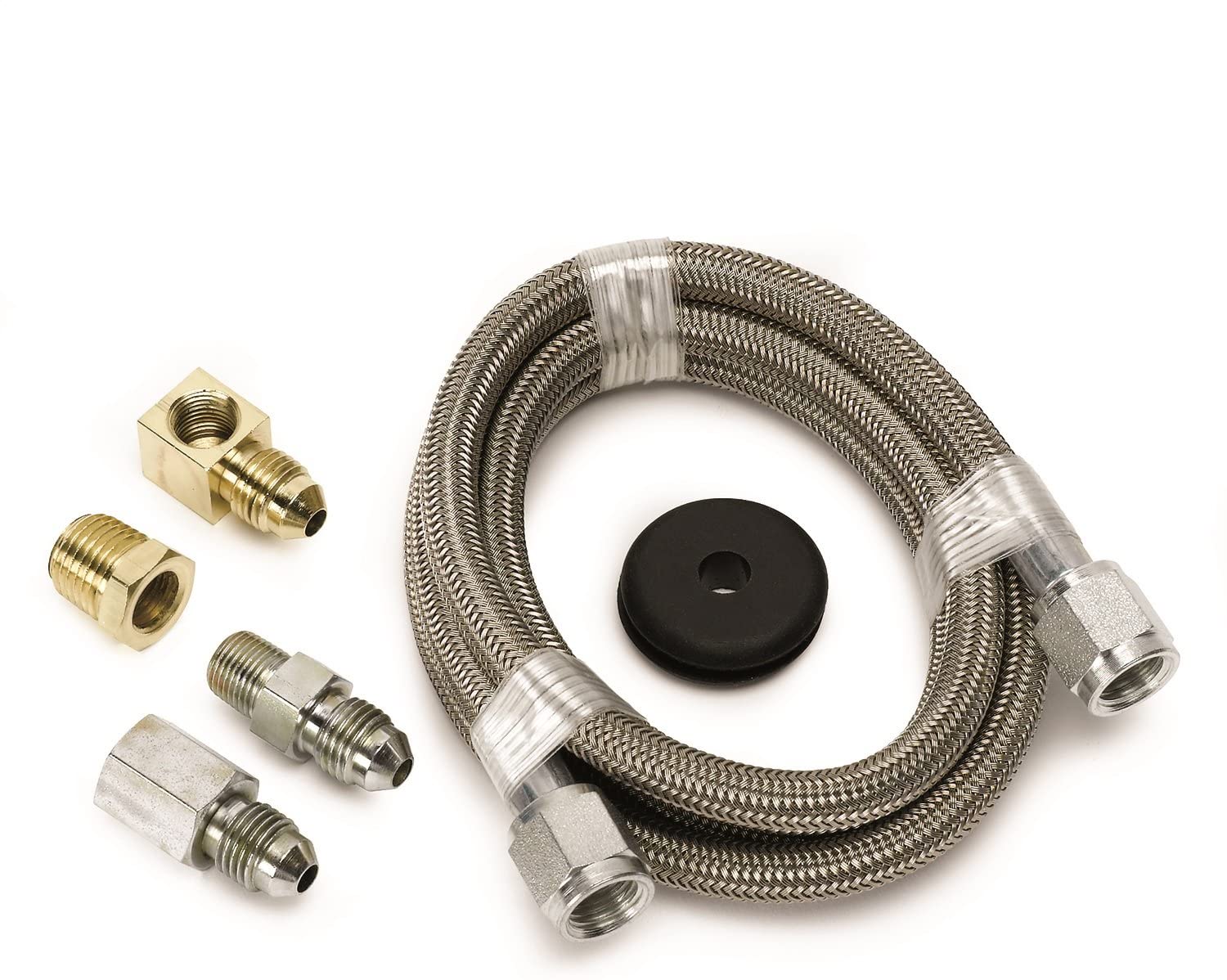 Autometer 3229 Braided Stainless Steel Hose, -4AN; 4 Ft